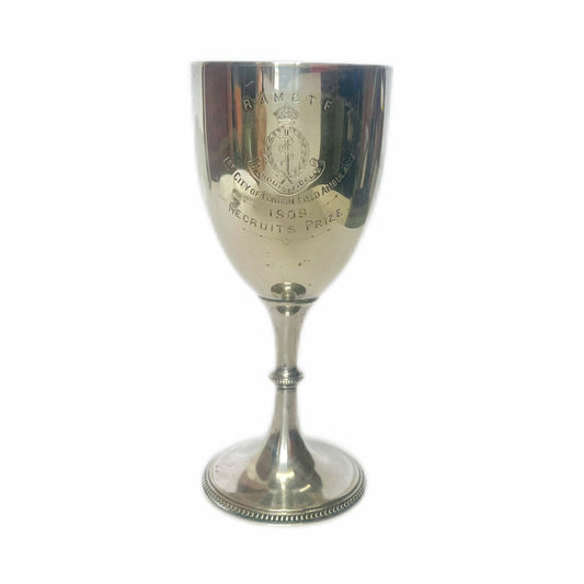 Rare antique Edwardian RAMCTF 1st City of London Field Ambulance military presentation goblet