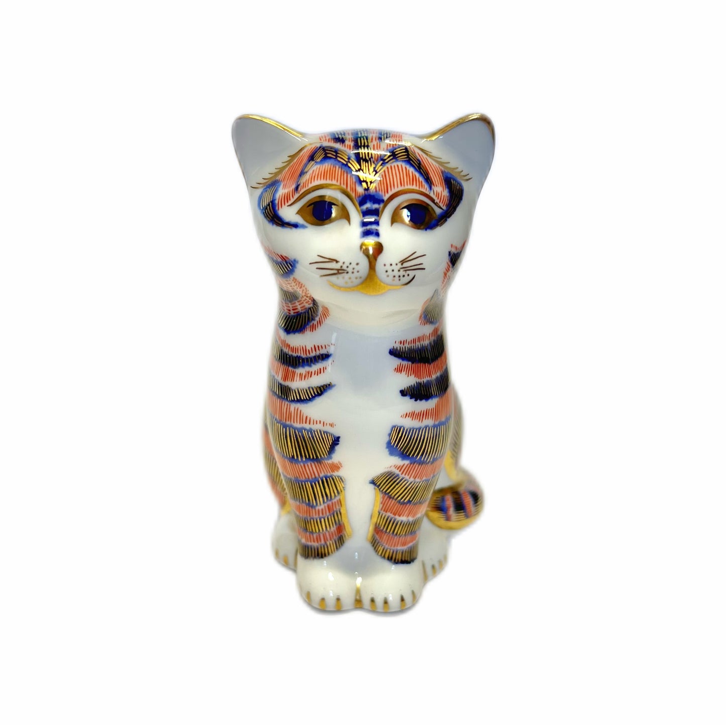 Vintage Royal Crown Derby 1990 1st quality ‘Kitten’ paperweight figurine