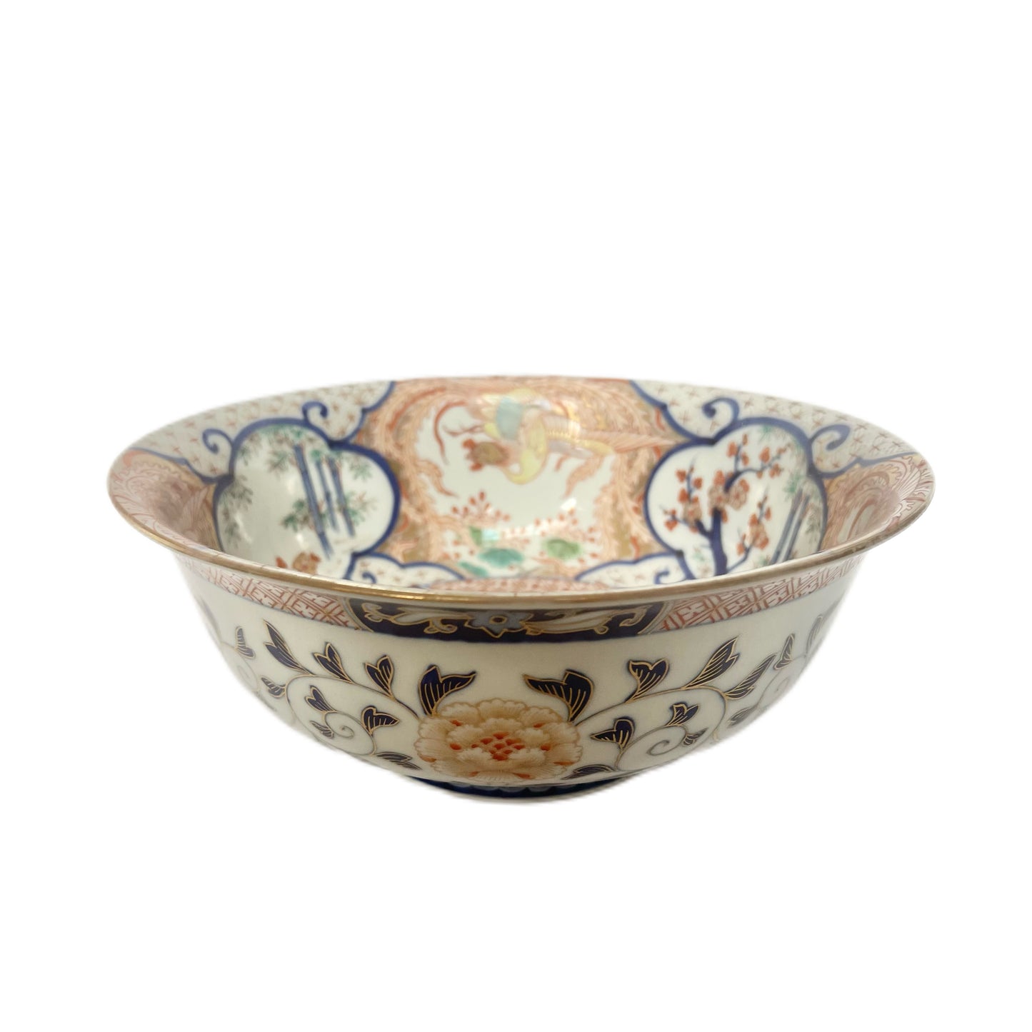 Large early Meiji Period Aritaware porcelain bowl by Koransha circa 1870s to 1880s