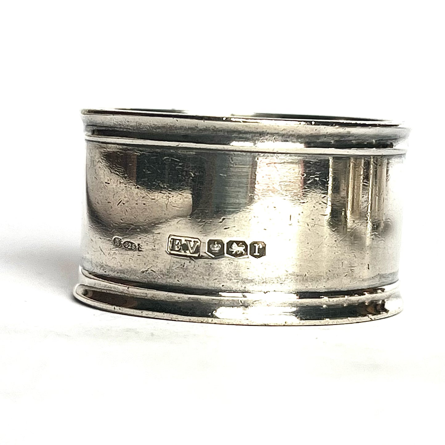 Vintage 1930s Emile Viner sterling silver napkin ring