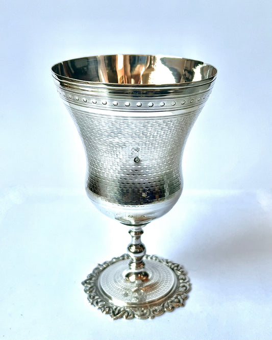 Late 19th century Ottoman Empire, possibly Egyptian, .900 silver goblet