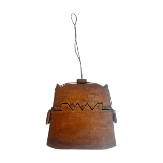 Antique traditional “Tongal” wooden tobacco or betel lime box, Sumba Island, Indonesia