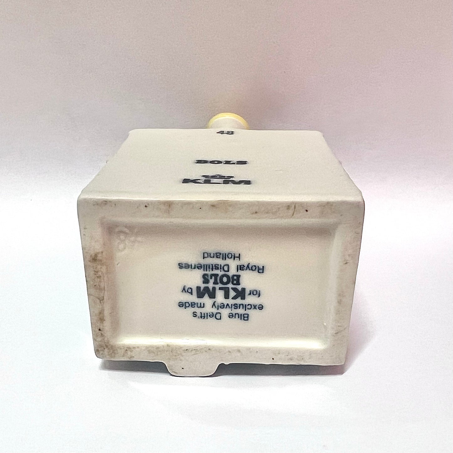 Vintage KLM Delft miniature House 48 novelty decanter