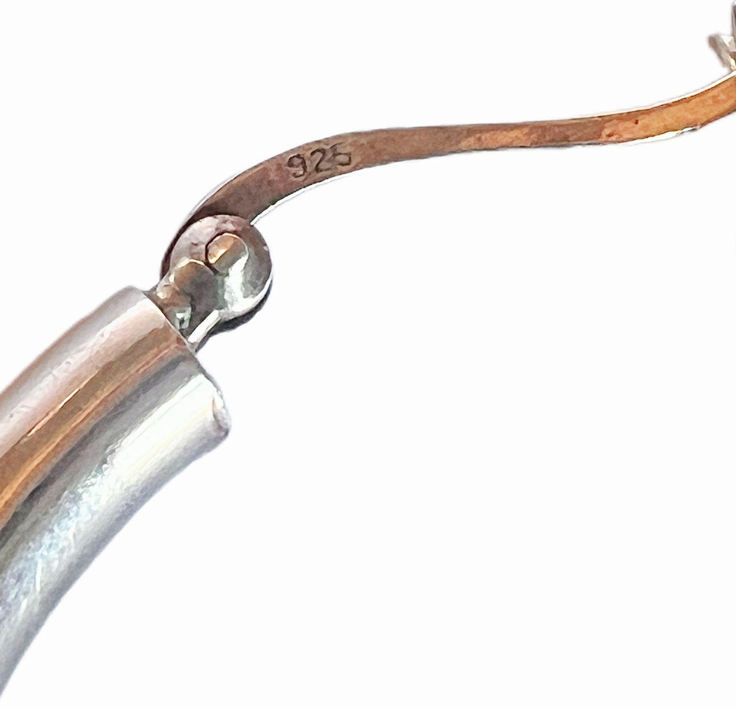 Vintage sterling silver hoop earrings