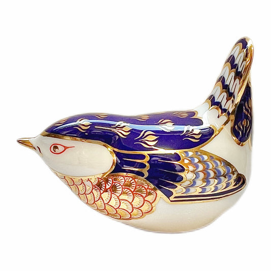 Vintage Royal Crown Derby Wren figurine circa 1986