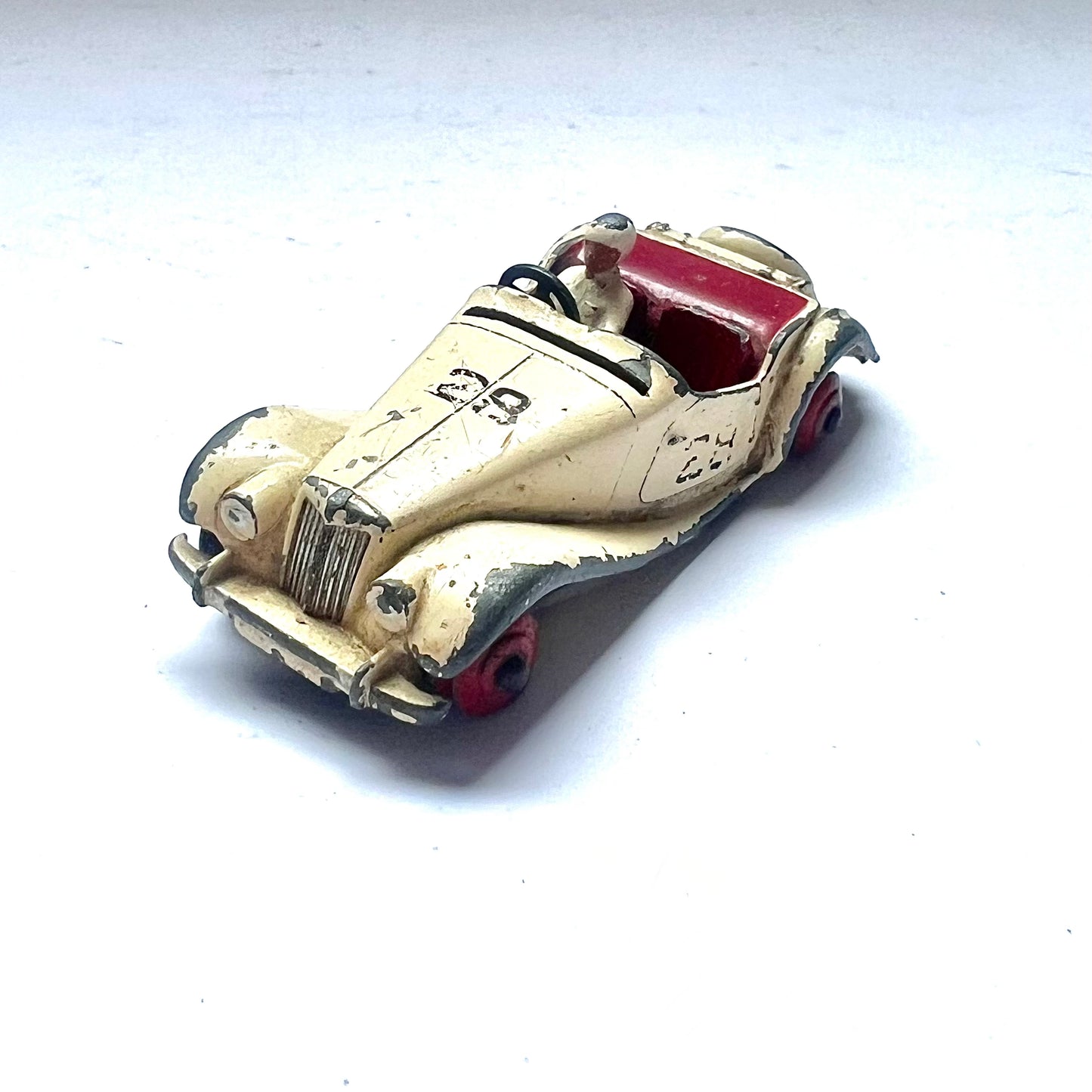 Vintage Dinky 108 MG Midget toy car, circa 1955-1959