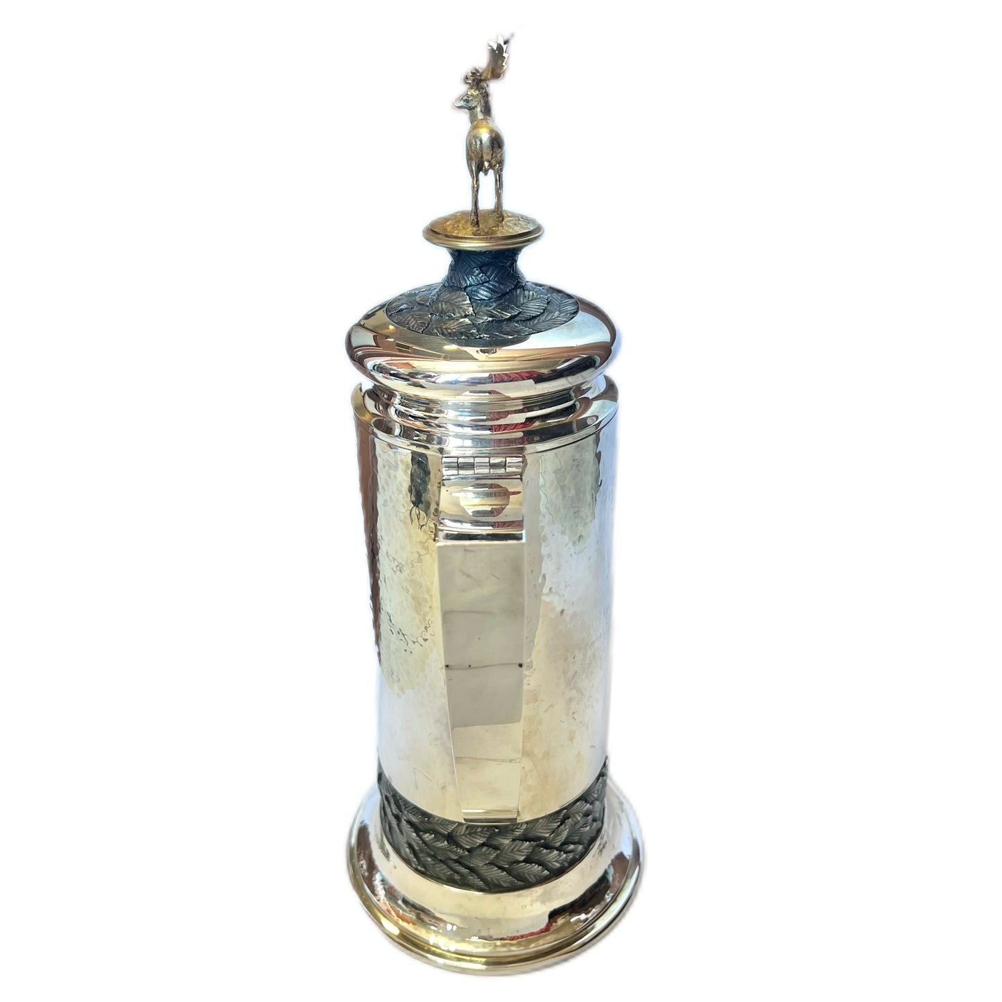 Rare British Post-War Silver Hector Miller for Aurum Epping Forest Centenary Flagon