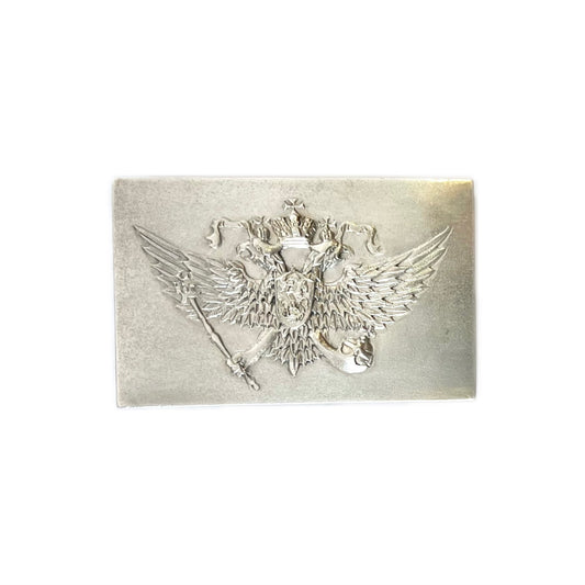 Antique .875 Russian silver imperial double-headed eagle matchbox cover