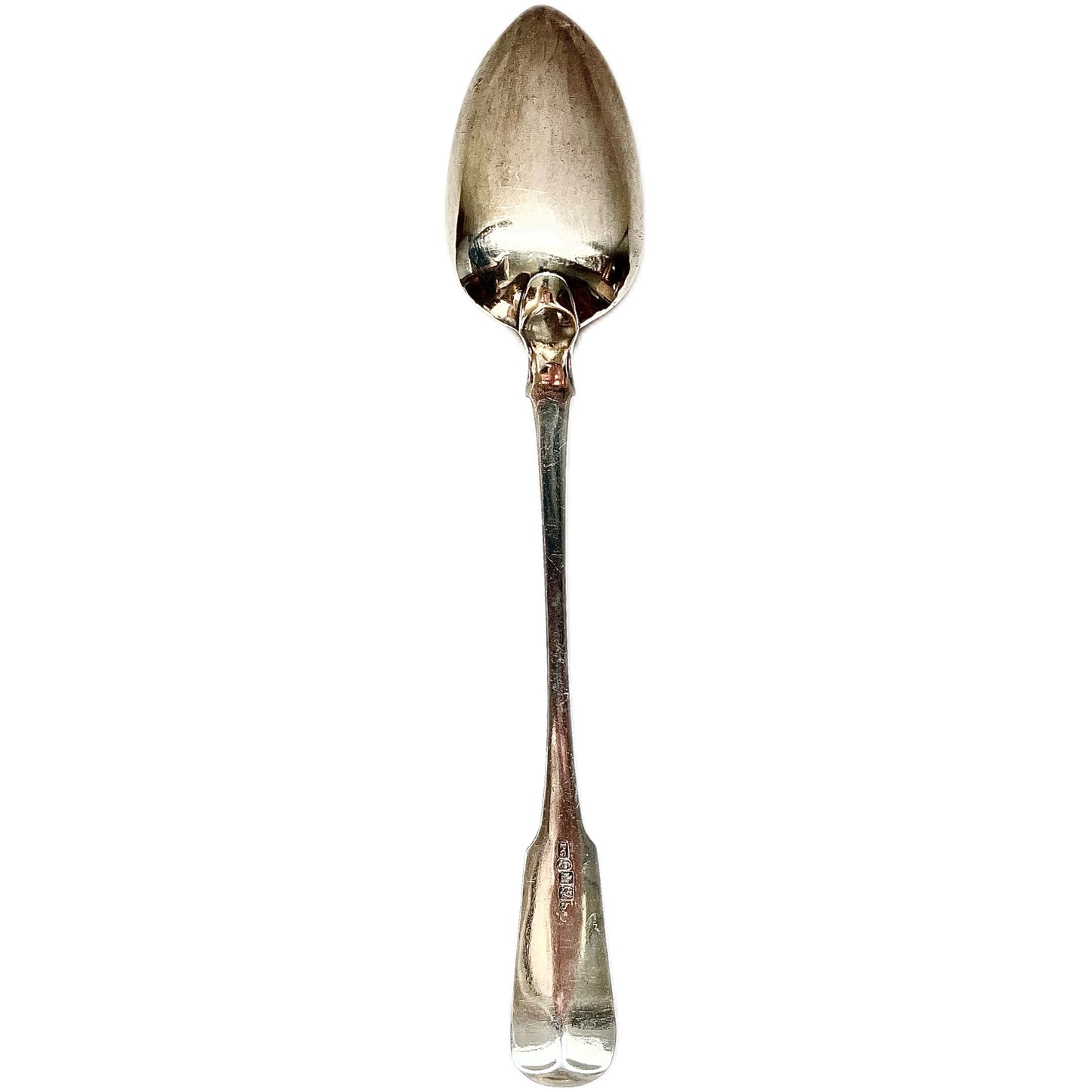 Antique George IV Scottish silver serving spoon with marks for Peter Grierson, 1824