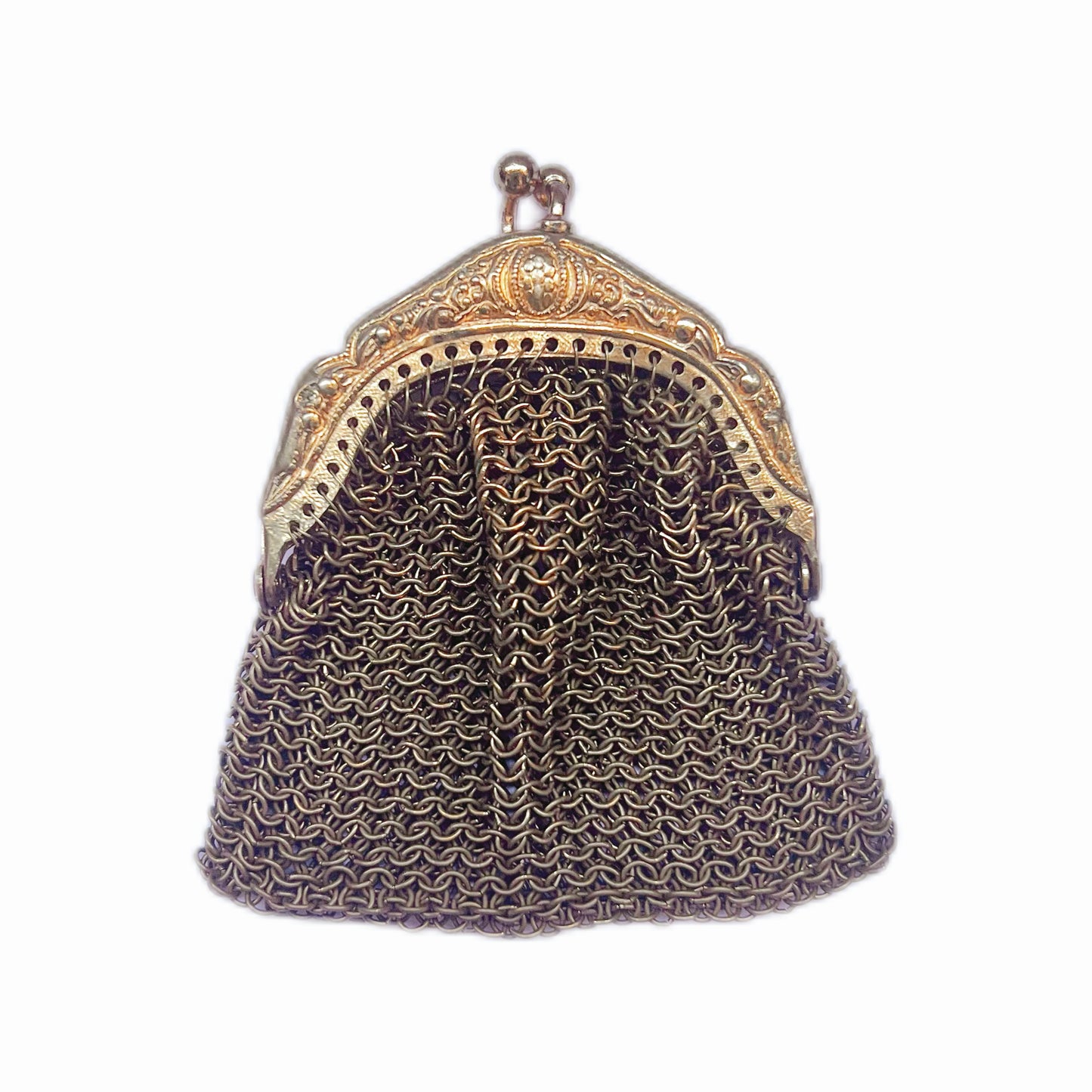 Late Victorian to Edwardian gilt metal change purse