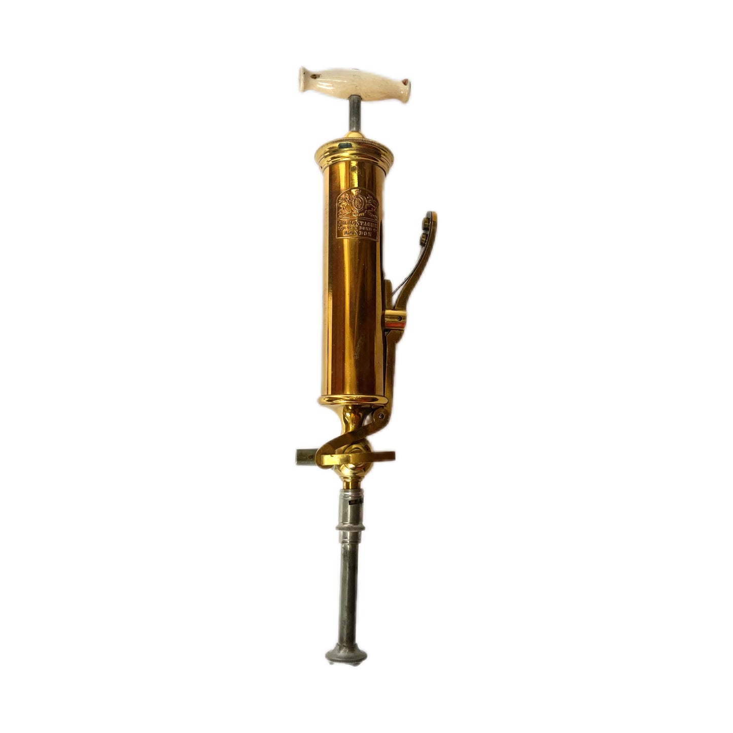 Antique 19th century medical blood transfusion pump by J.H. Montagu of Bond Street, London