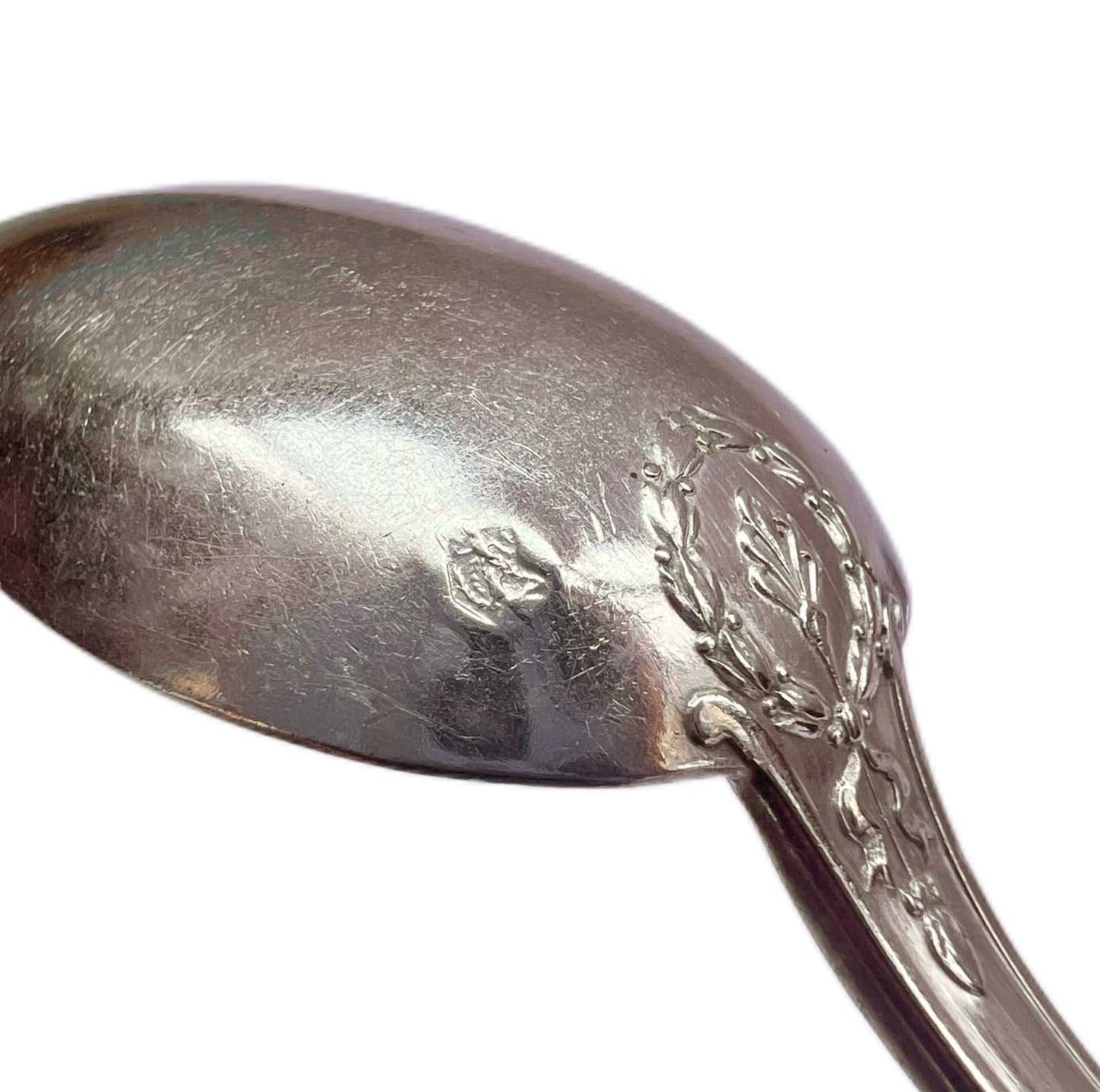 Late 19th to early 20th century French antique .950 silver teaspoons, set of 6 by Ravinet d'Enfert