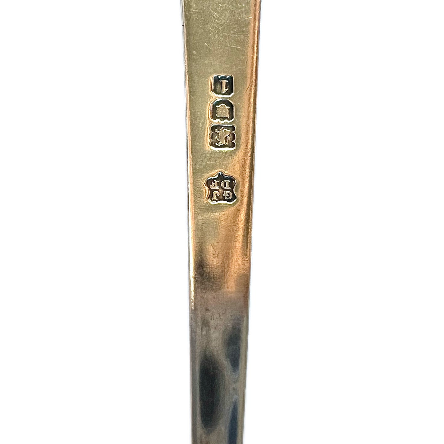 Antique Edwardian sterling silver spoon with marks for London, 1906, Josiah Williams & Co