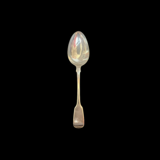 Antique  George IV sterling silver fiddle & thread spoon