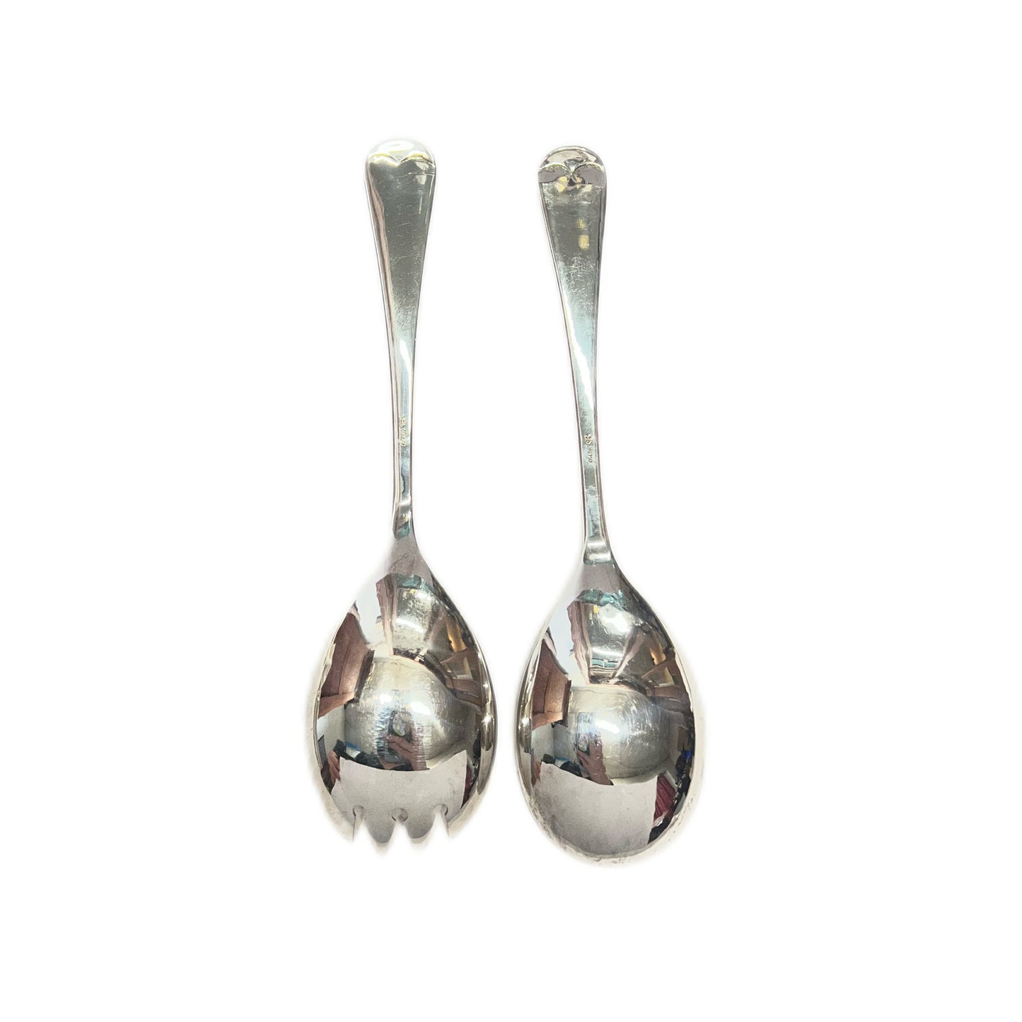 Vintage Filipino St. Louis Baguio sterling silver salad servers- Listing #1