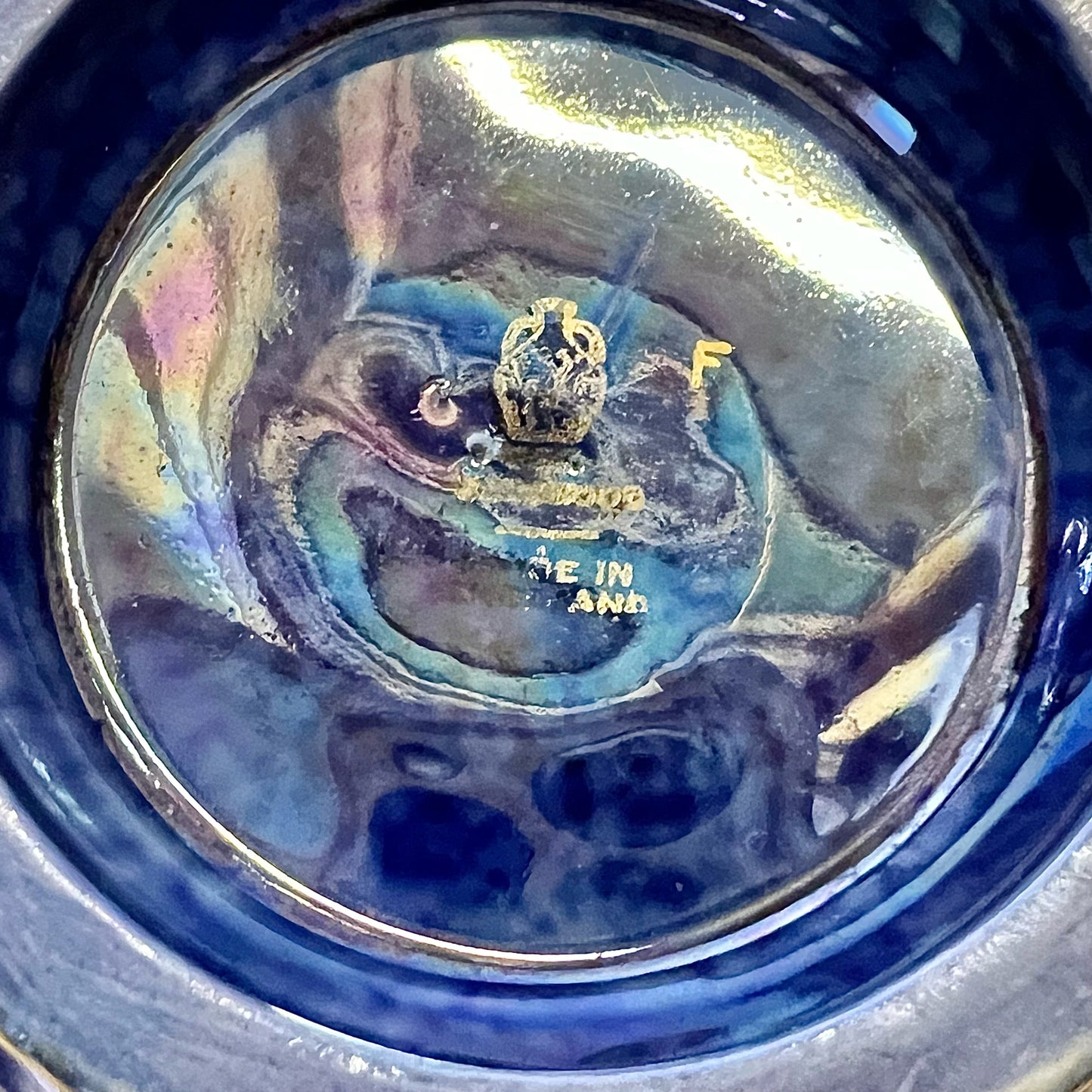 Antique Wedgwood Fairyland Lustre Hummingbird pattern bowl by Daisy Makeig-Jones