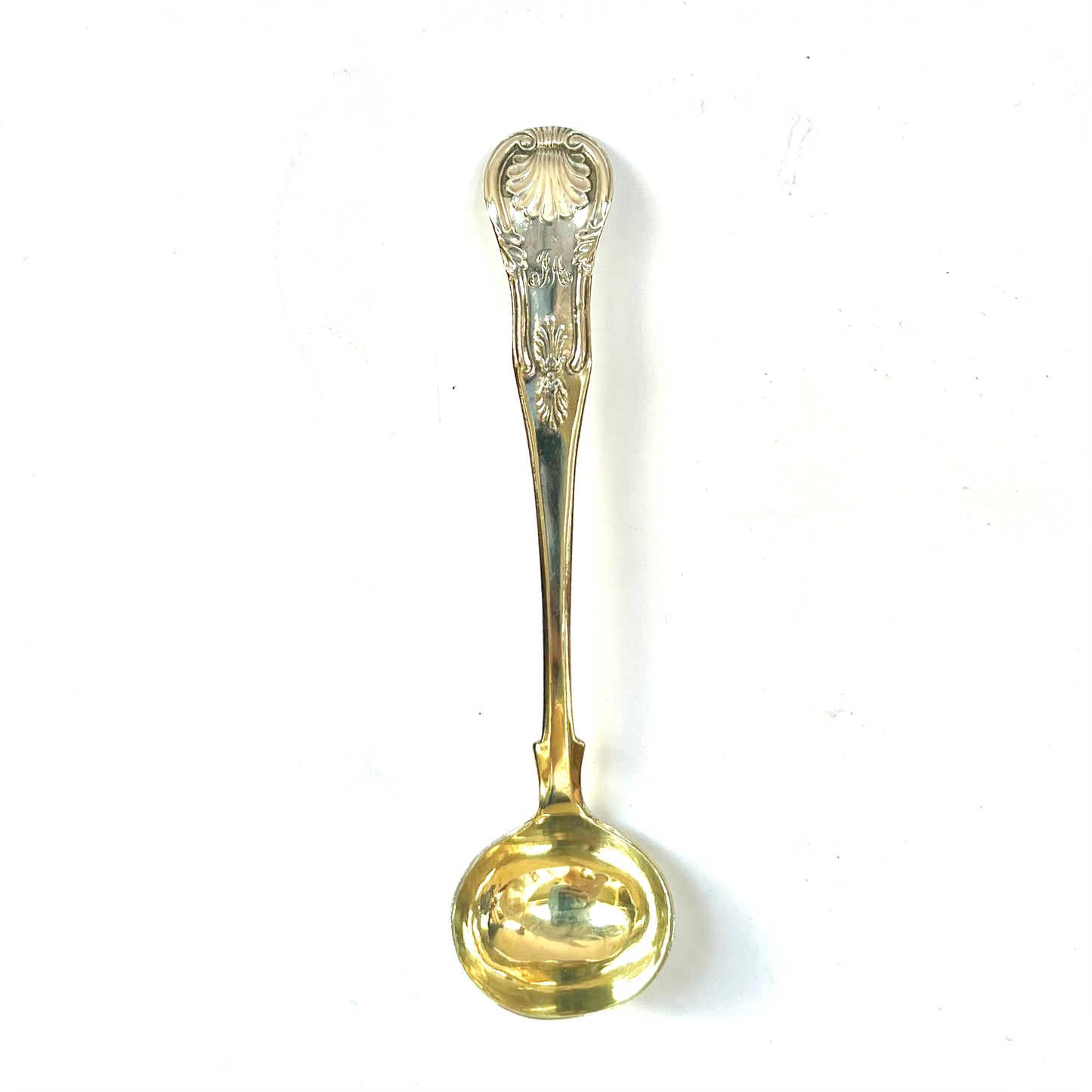 High Victorian Scottish silver condiment spoon, with marks for Edinburgh 1848, Robb & Whitlett