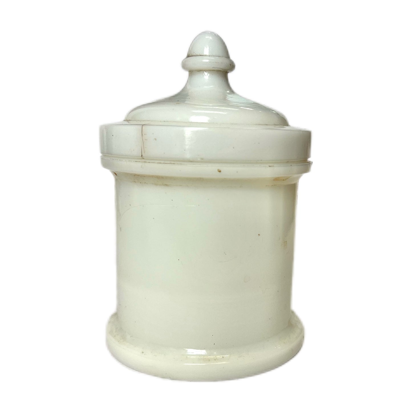 Rare antique Whitall Tatum Milk Glass Opium Apothecary Jar