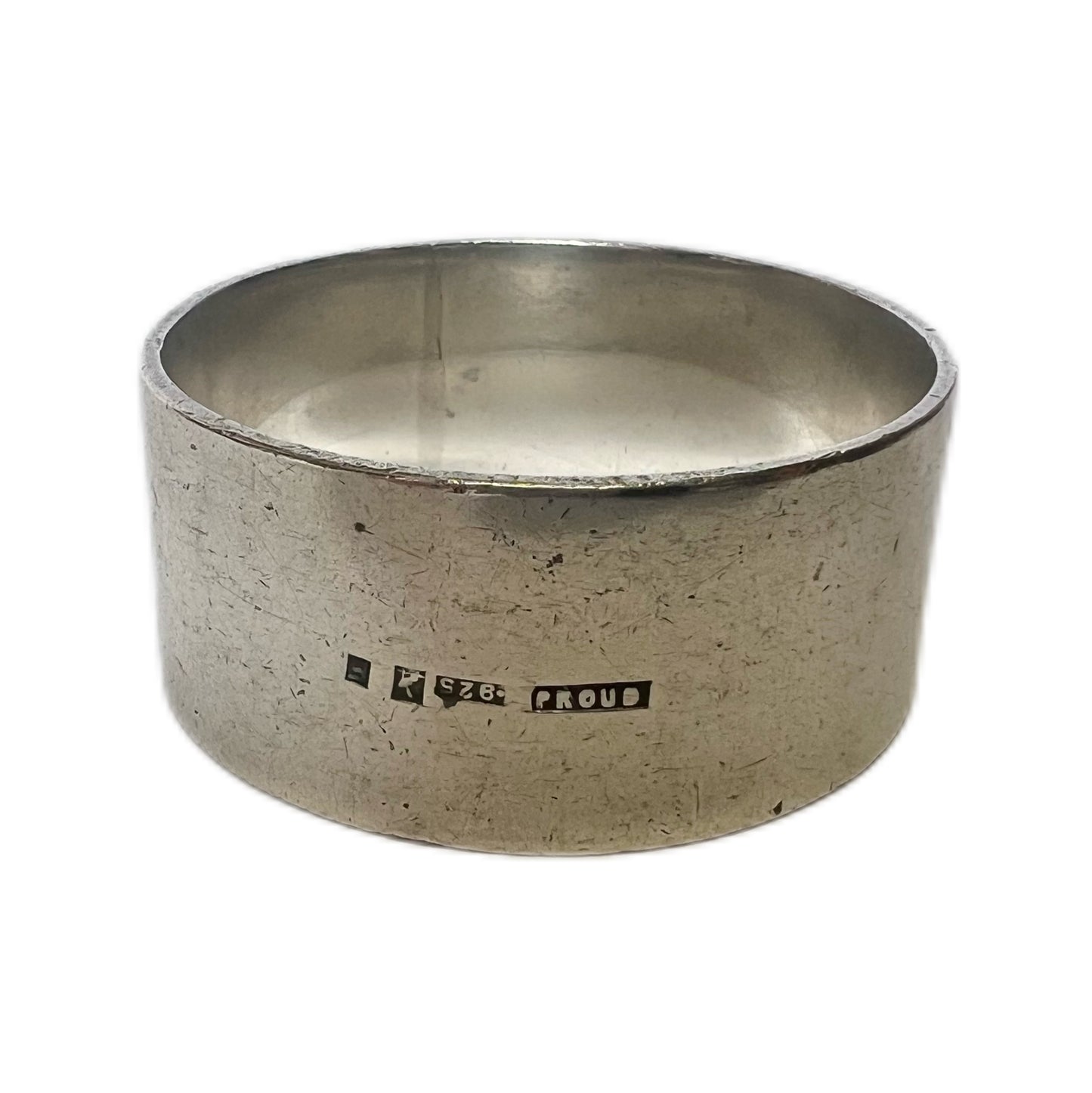Early to mid 20th century Australian Prouds sterling silver napkin ring