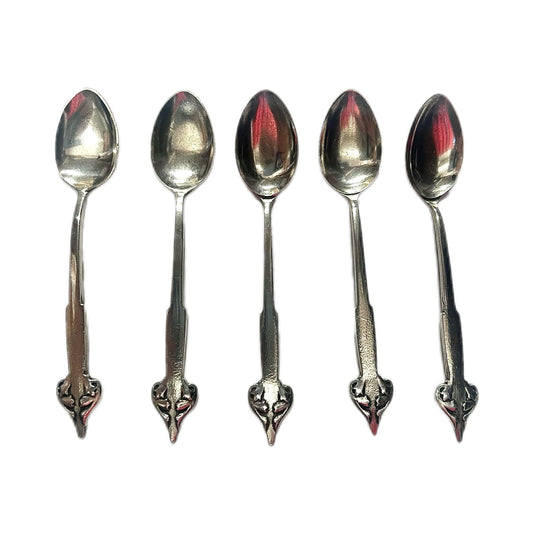 Set of 5 antique Liberty & Co Cymric sterling silver coffee spoons