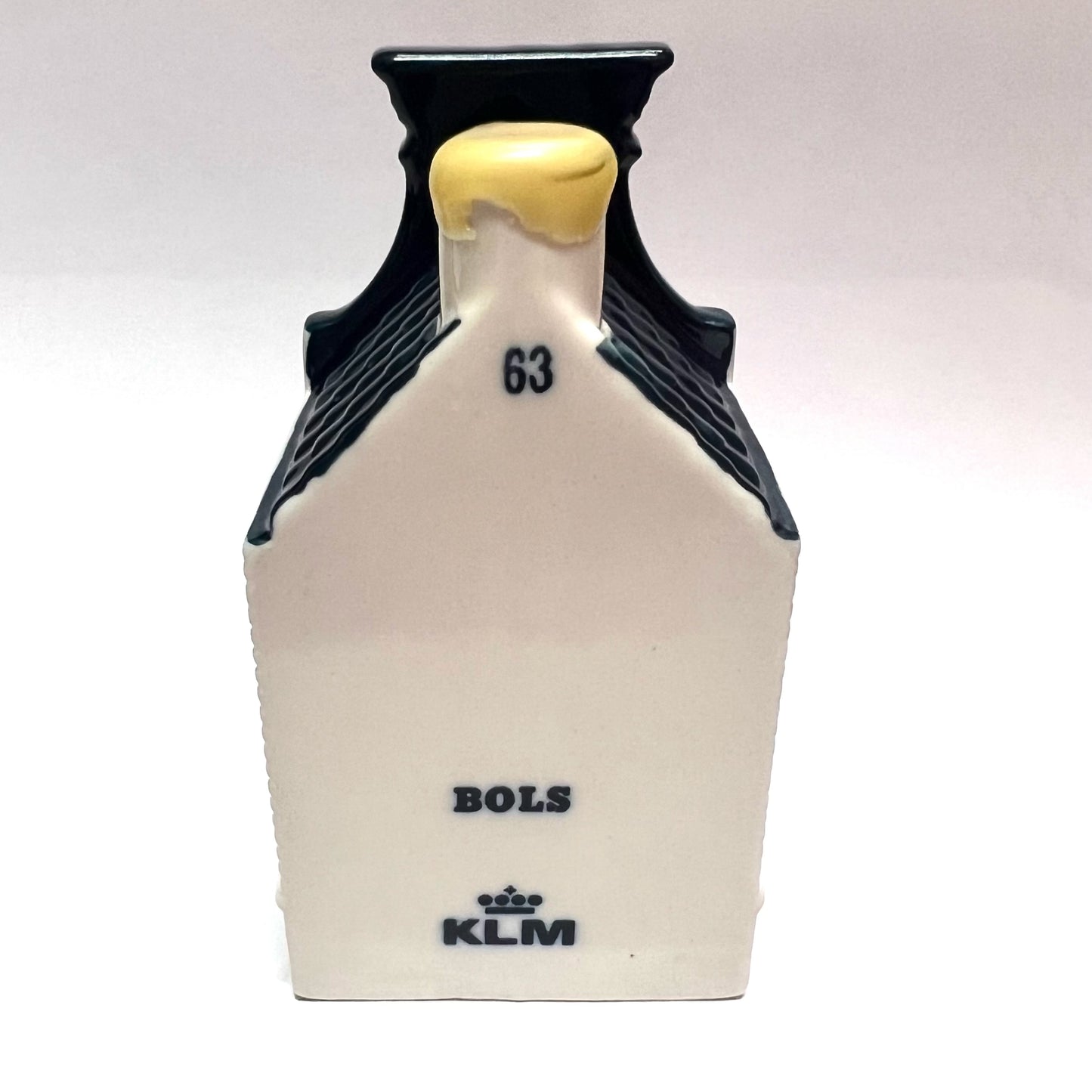 Vintage KLM Delft miniature House 63 novelty decanter