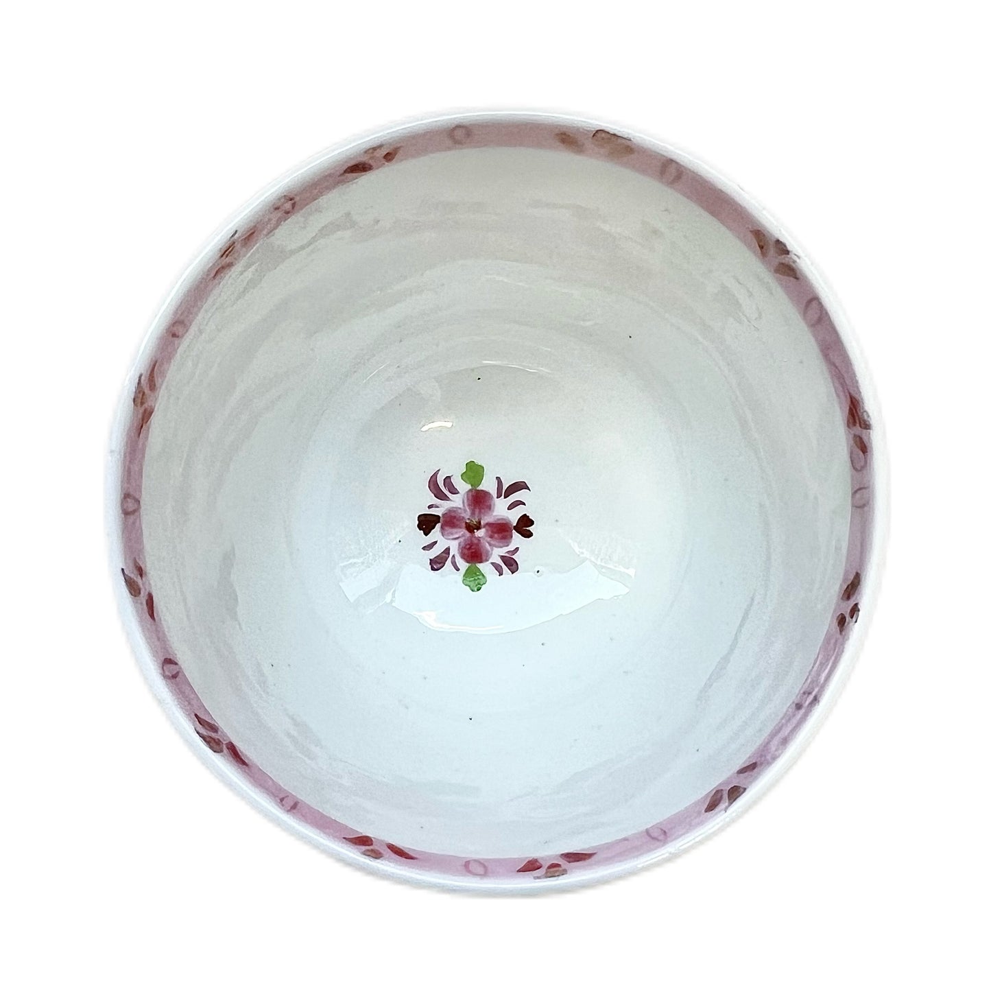 Early 19th century English tea bowl and matching saucer circa 1810s-20s