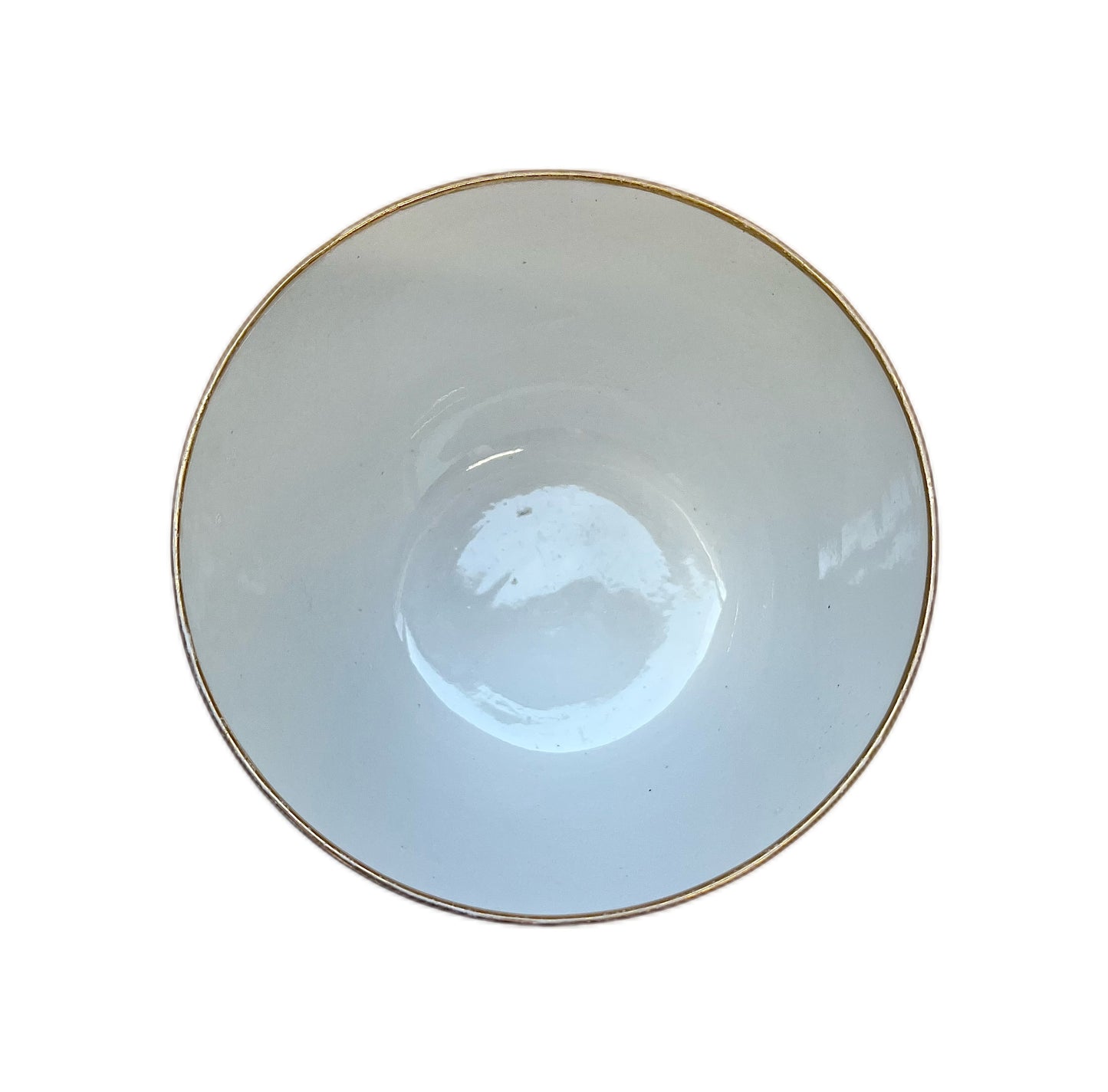 Early 19th century English serving bowl with gilt chinoiserie pattern attrib. Minton