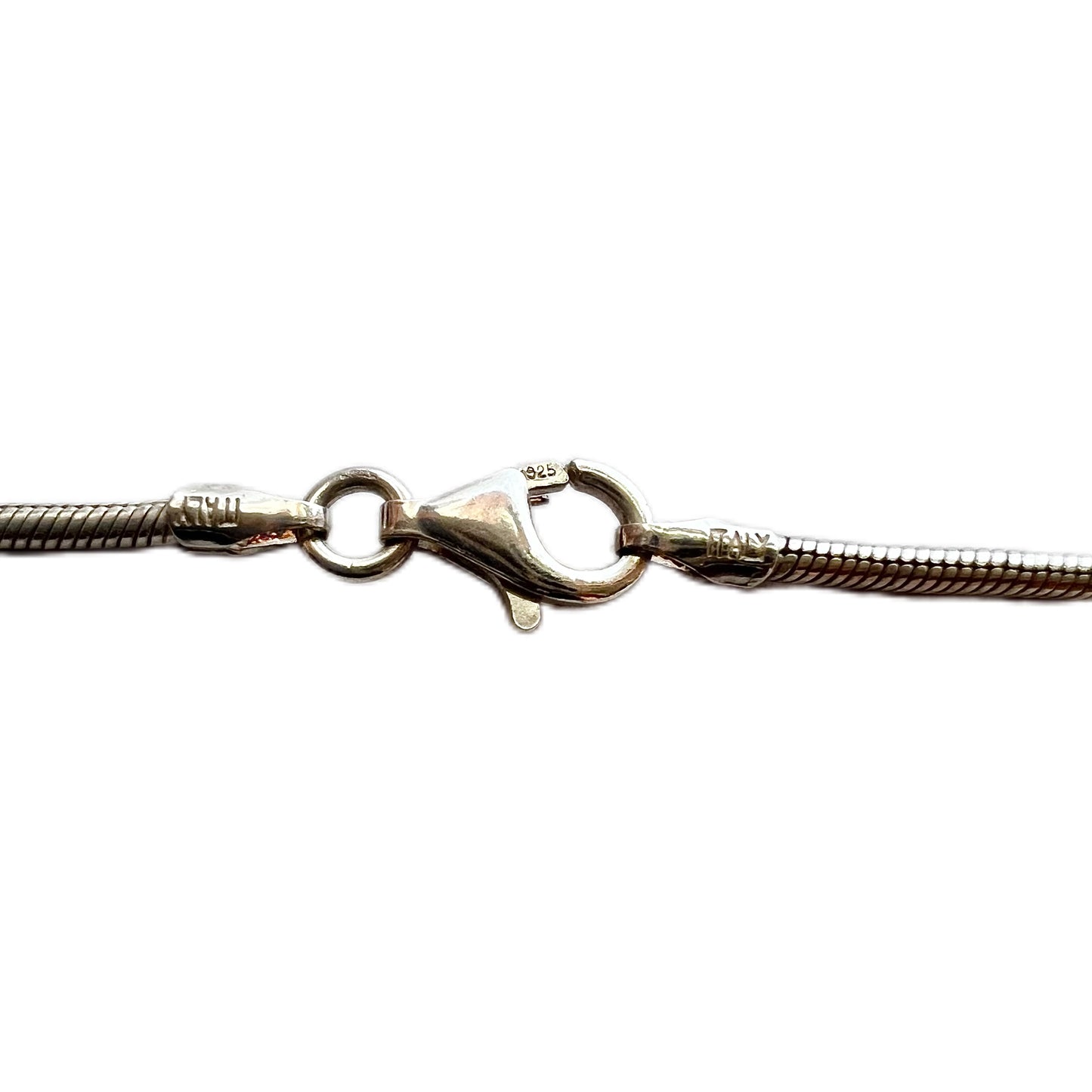 Wintage sterling silver and labradorite pendant with sterling silver chain