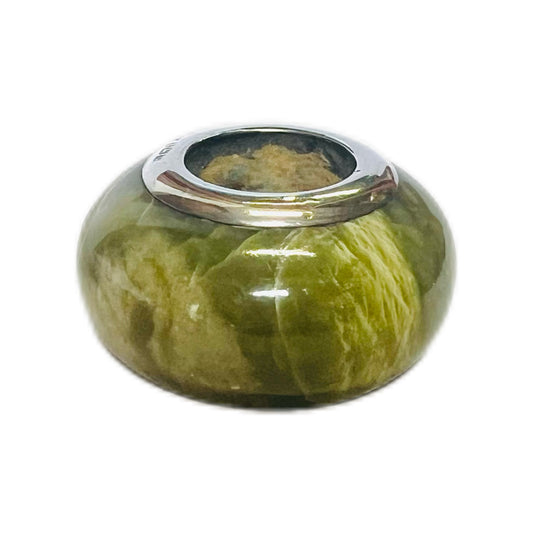 Antique George V serpentine and sterling silver pin cushion