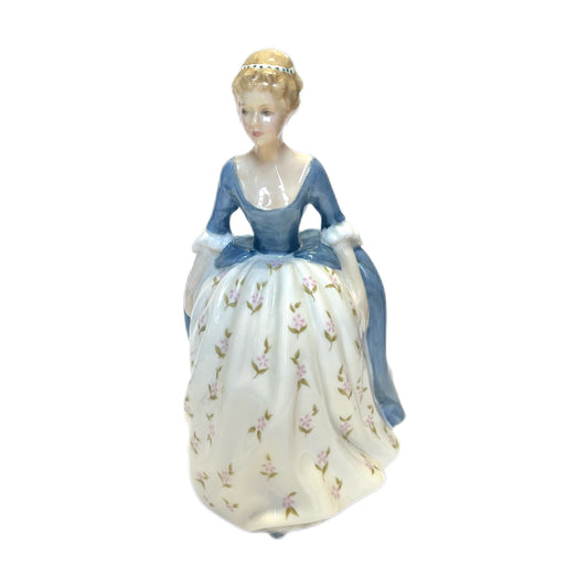 Vintage Royal Doulton “Alison” figurine in blue colour way, HN2336