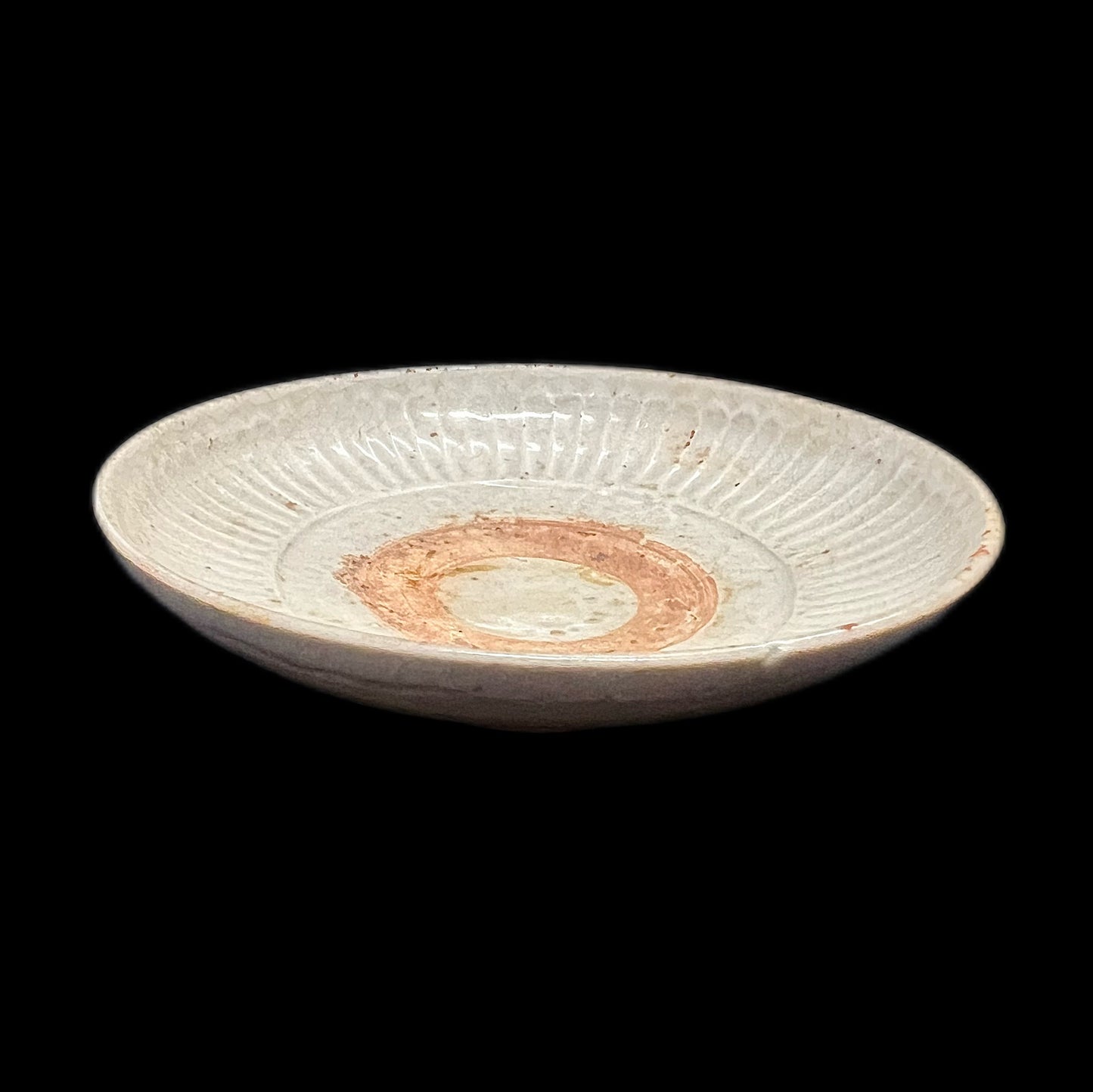 Antique Song dynasty Qingbai fluted dish