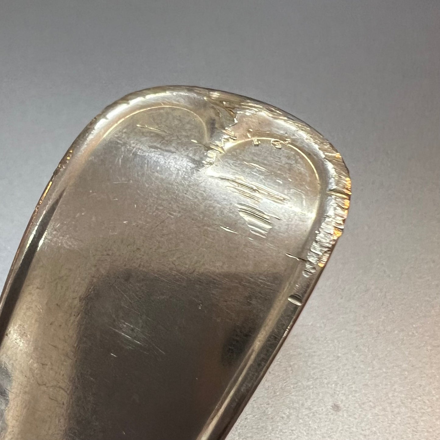 Set of 4 antique Tiffany & Co. Palm Pattern sterling silver table/dessert spoons