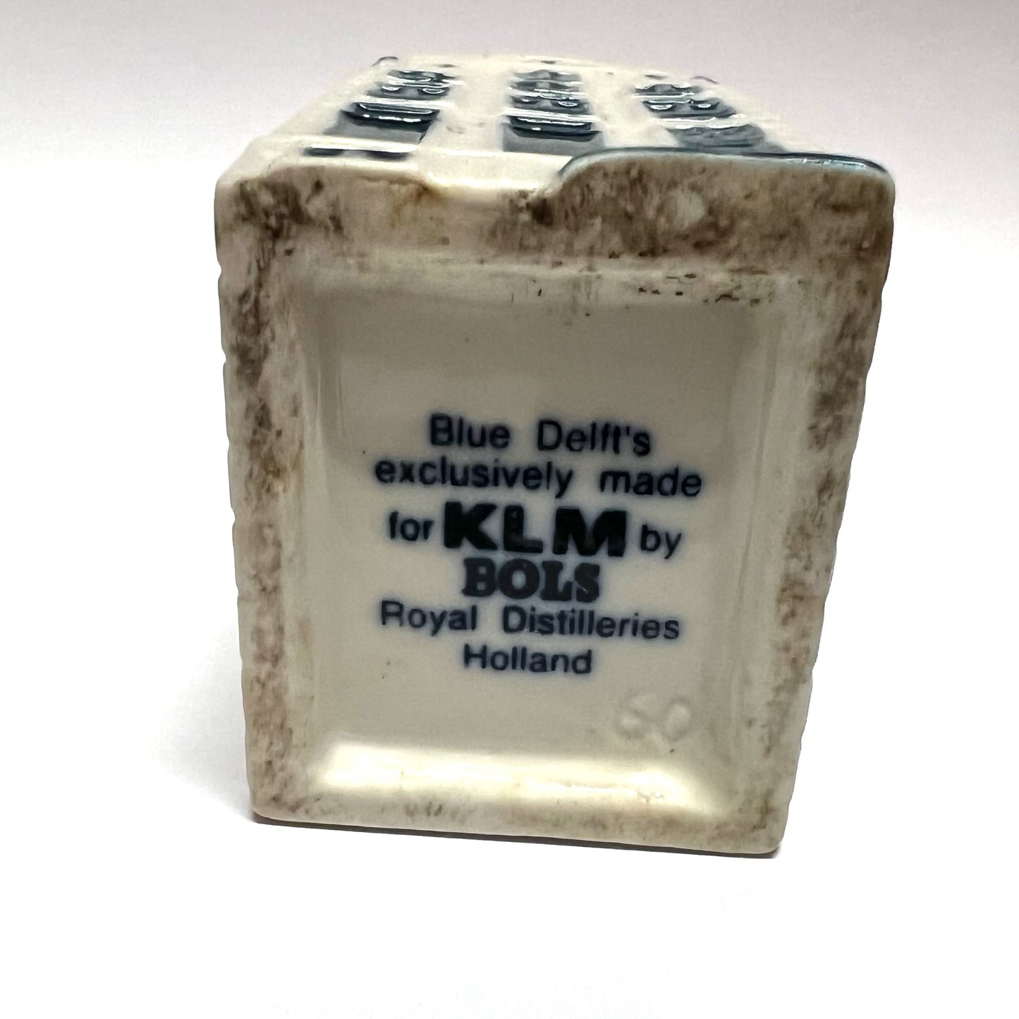 Vintage KLM Delft miniature House 60 novelty decanter