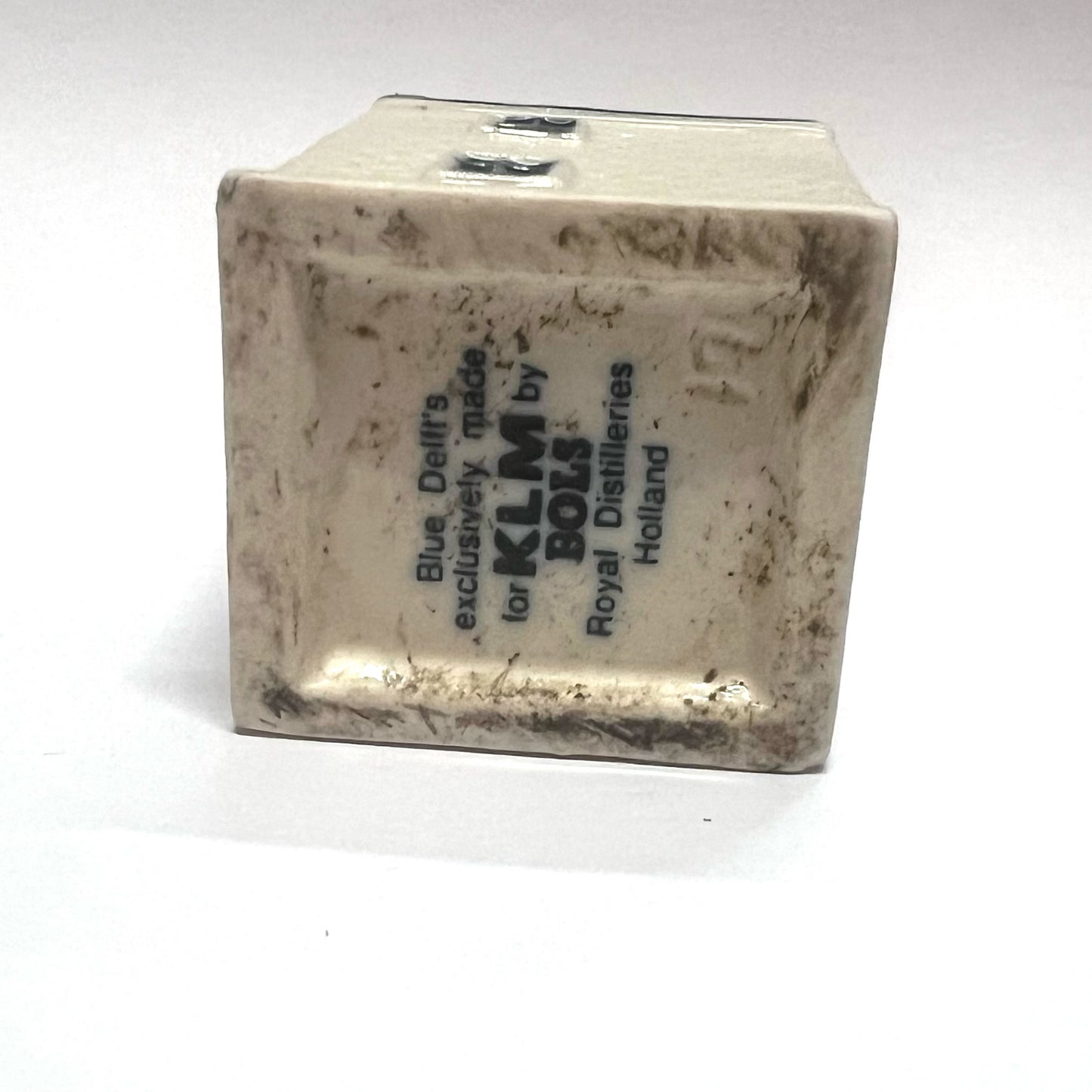 Vintage KLM Delft miniature House 17 novelty decanter