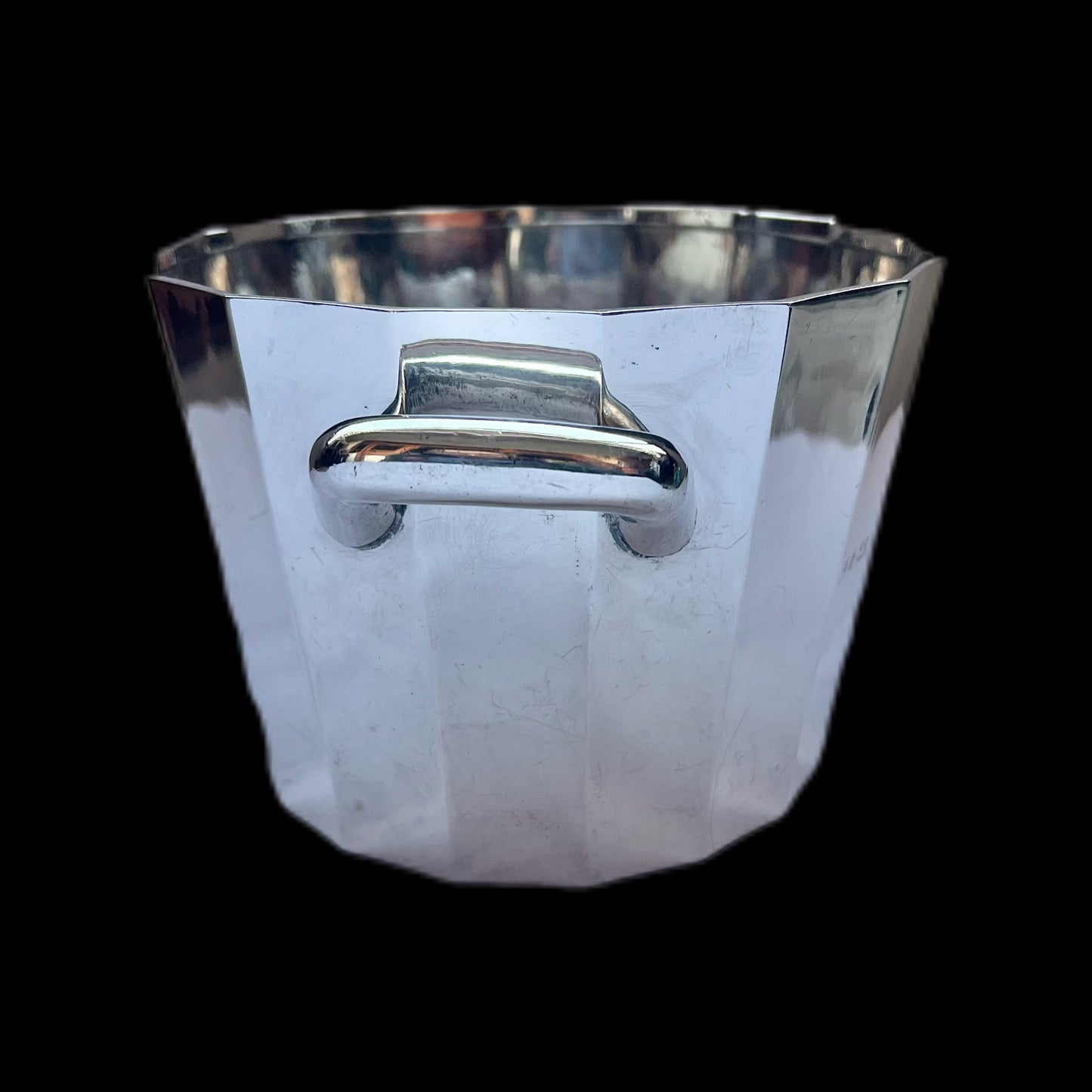 Midcentury Mexican sterling silver ice bucket by Sanborns