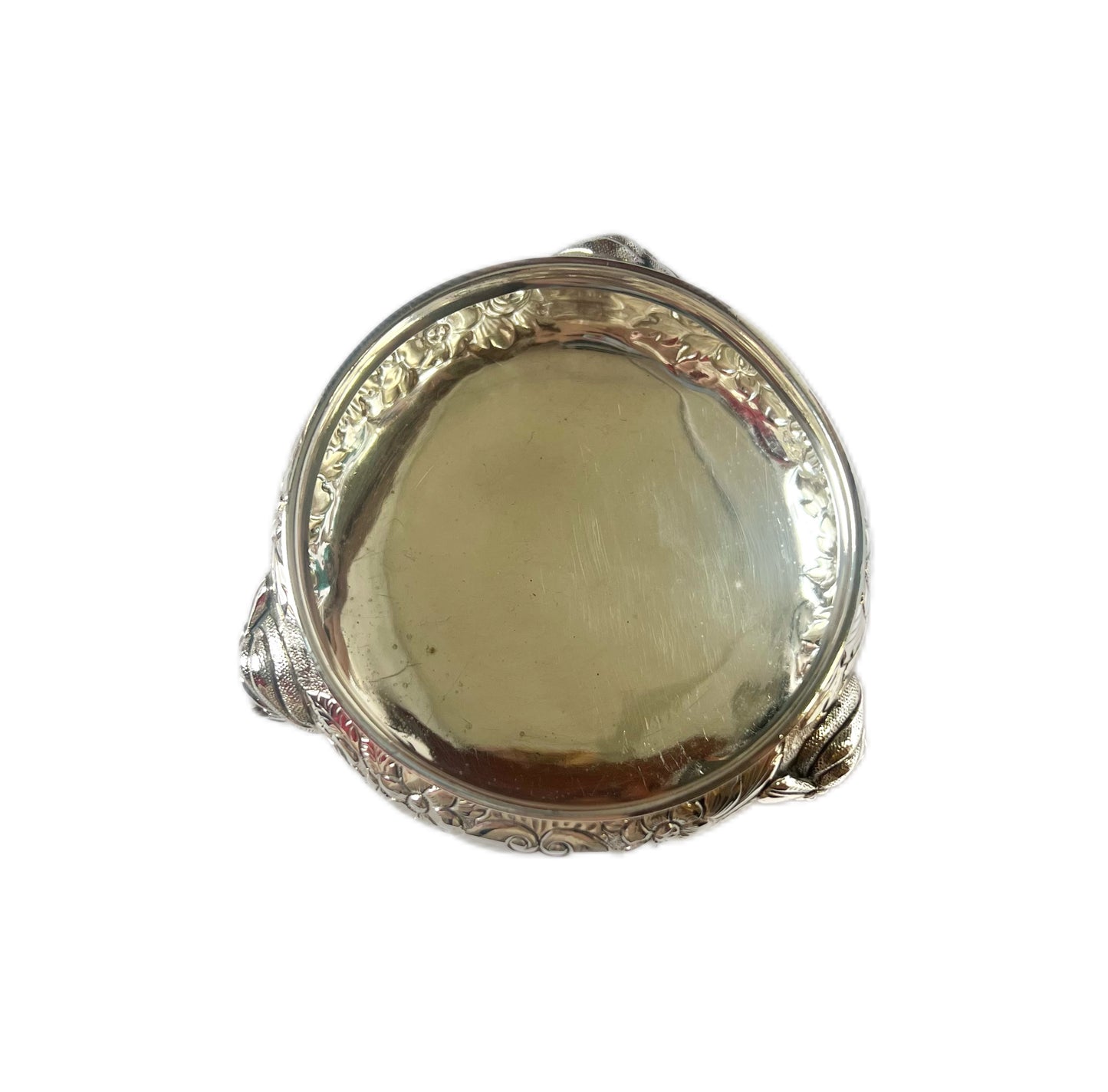 Unusual and rare High Victorian sterling silver master salt, John Evans II