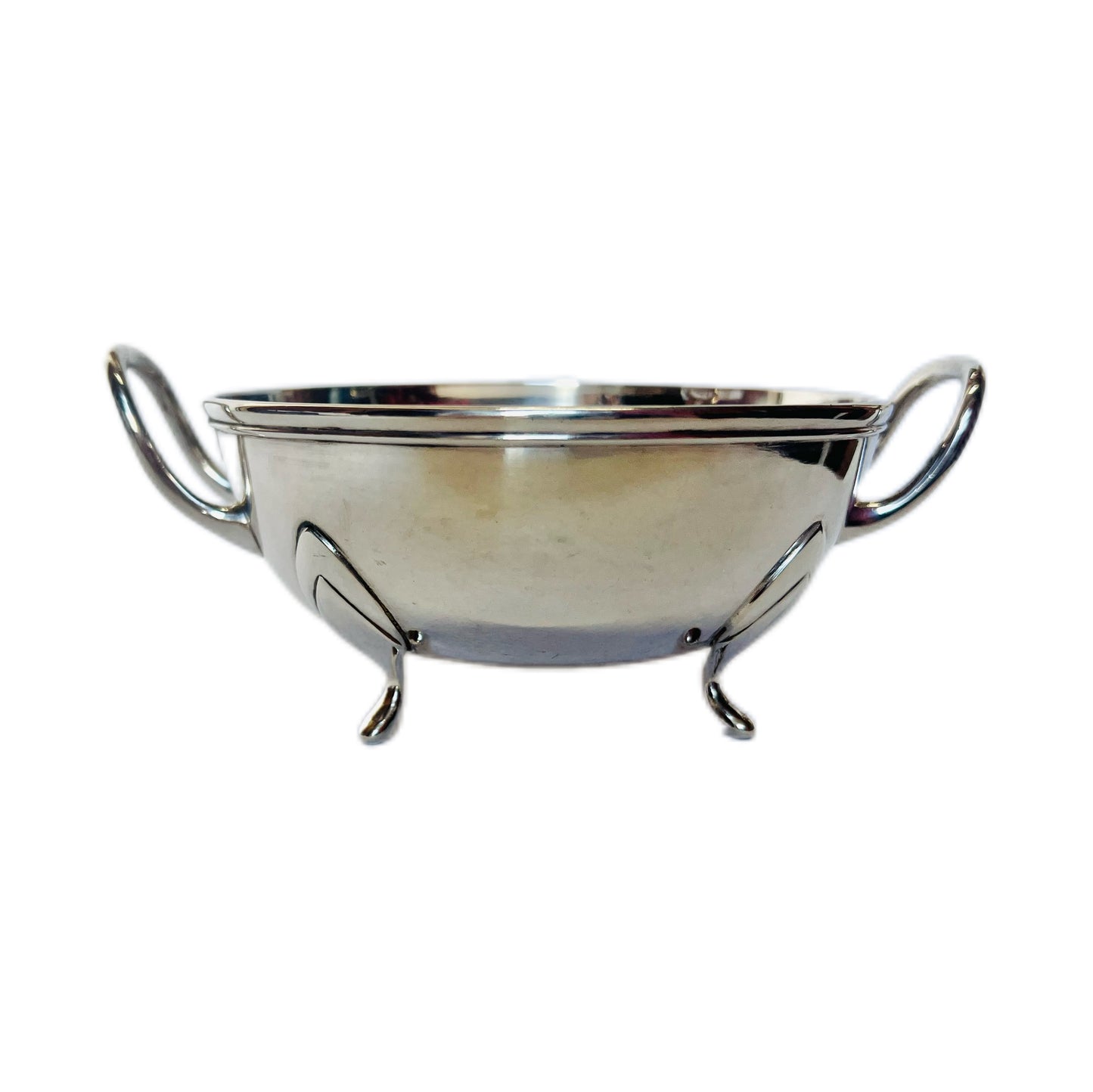 V. Christensen 设计的丹麦古董 .826 纯银双耳碗