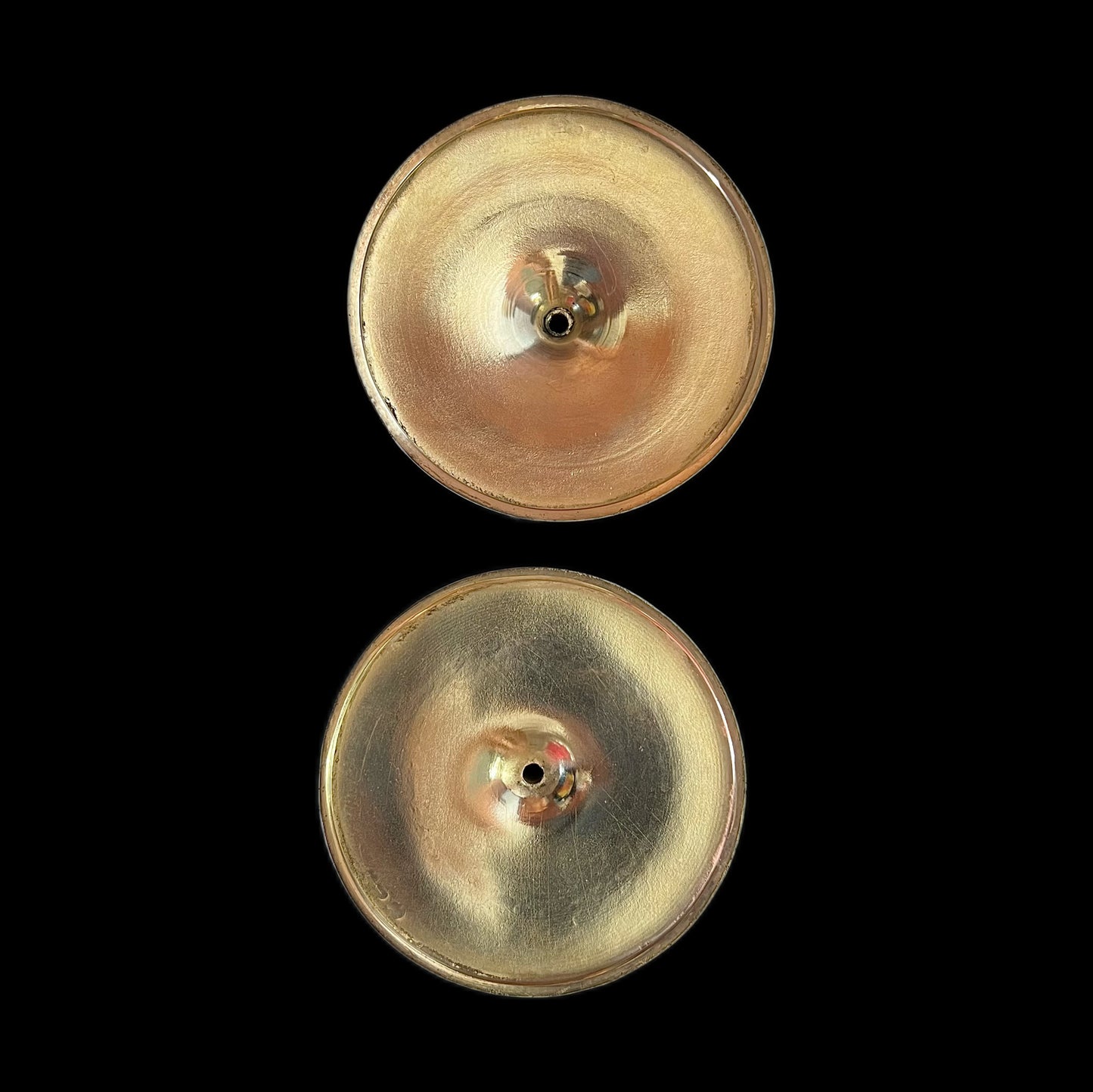 Pair of early 20th century Continental European .800 silver lotus candlesticks