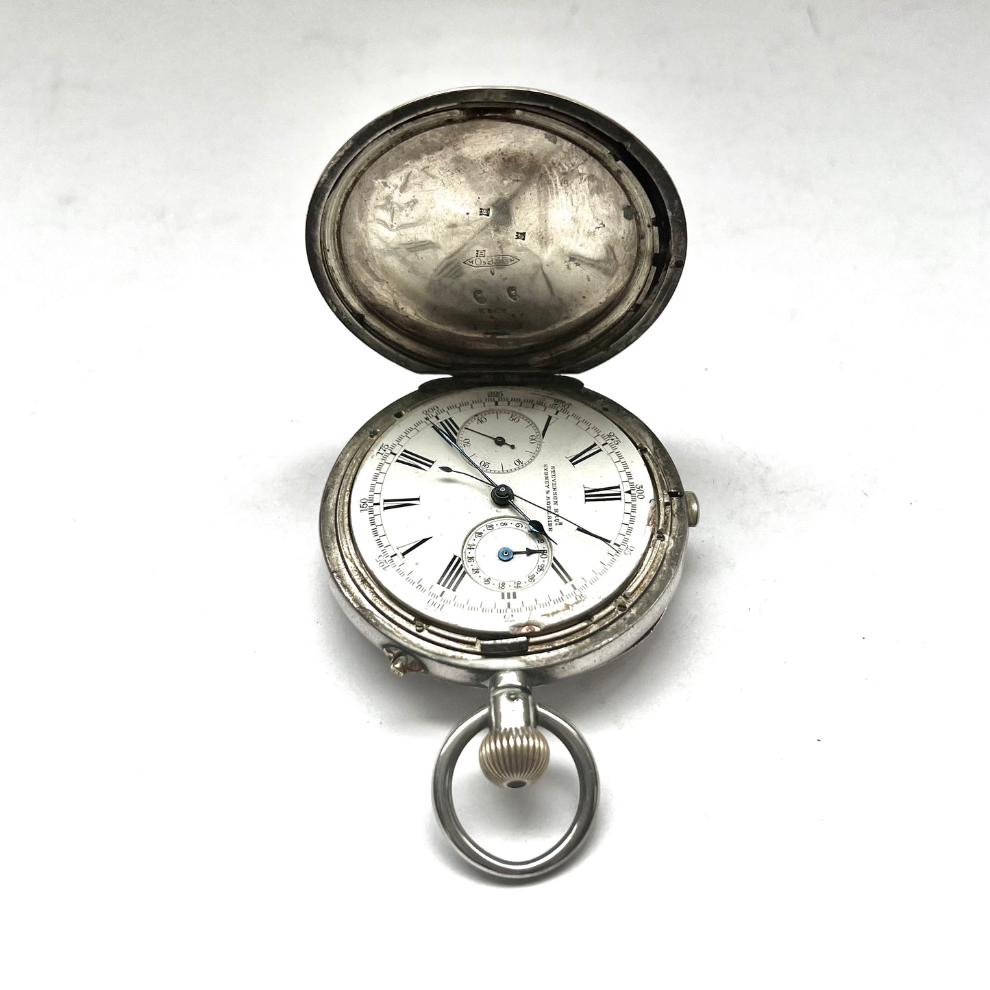 Rare antique Australian stopwatch in .935 silver case, Retailed by Stevenson Brothers, Prize for Leichardht Regatta 1891