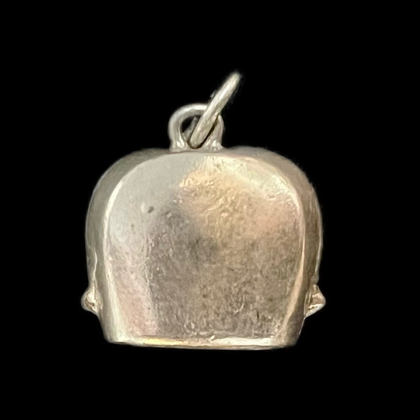 Vintage .800 silver and enamel Liechtenstein souvenir cowbell charm