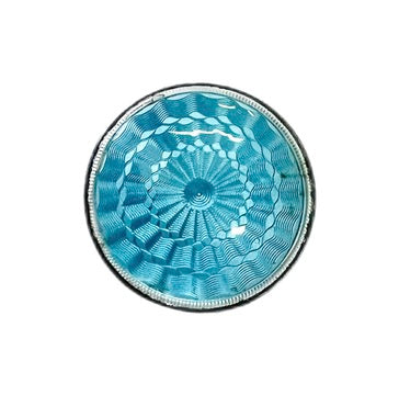 乔治五世时期纯银雕花珐琅胭脂罐