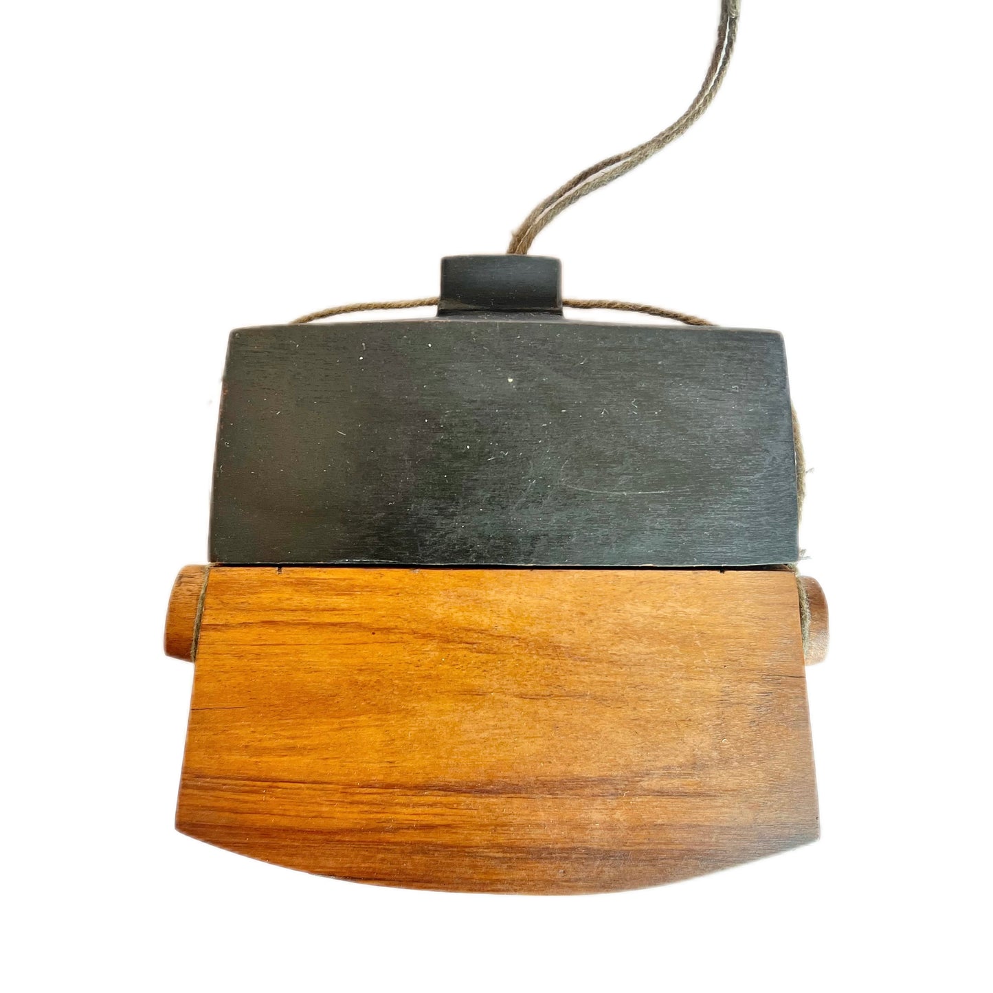 Antique Traditional “Tongal” wooden tobacco or betel lime box, Sumba Island Indonesia