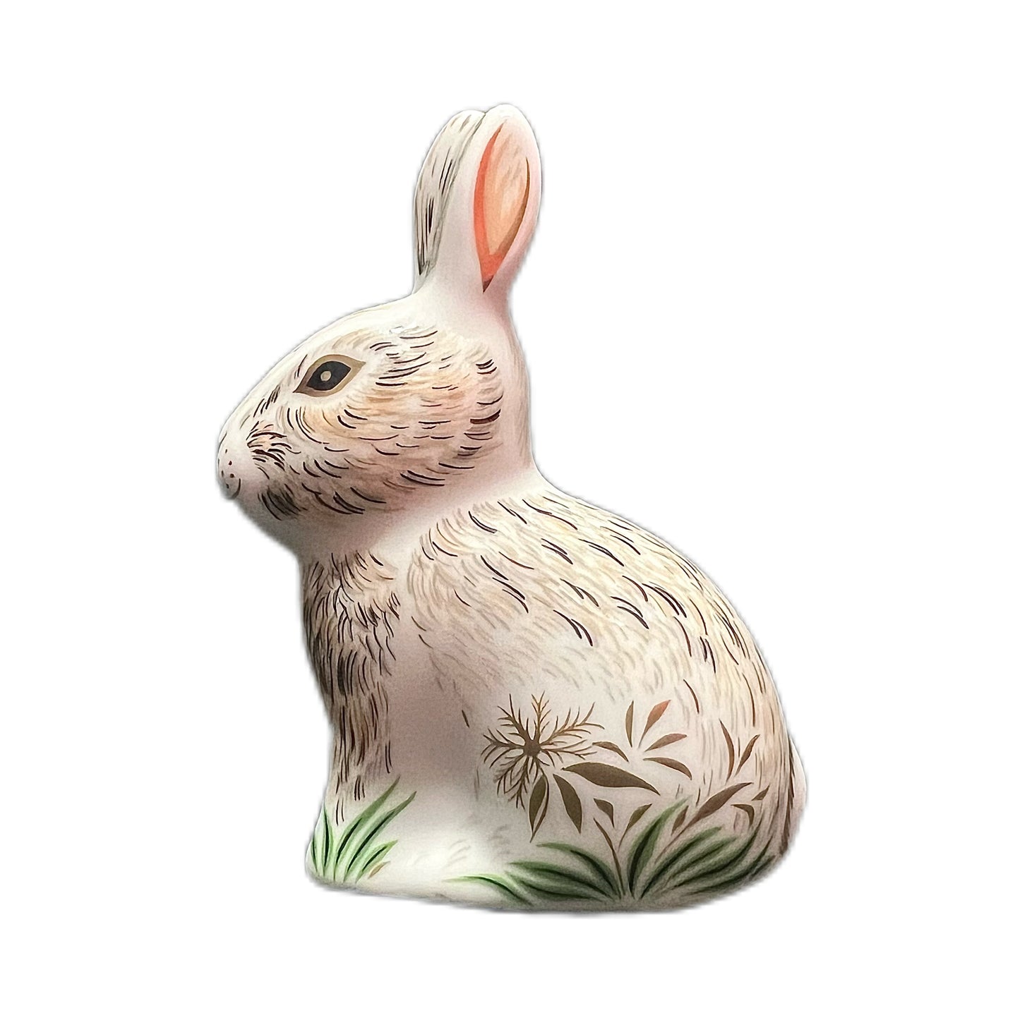 Royal Crown Derby “Nibbles” rabbit paperweight figurine, 2013