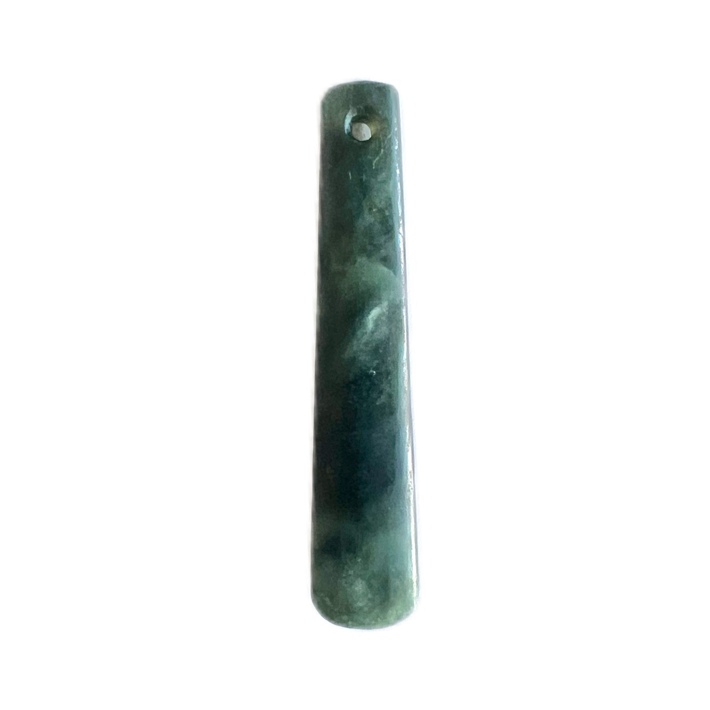 Vintage poumanu nephrite jade toki pendant