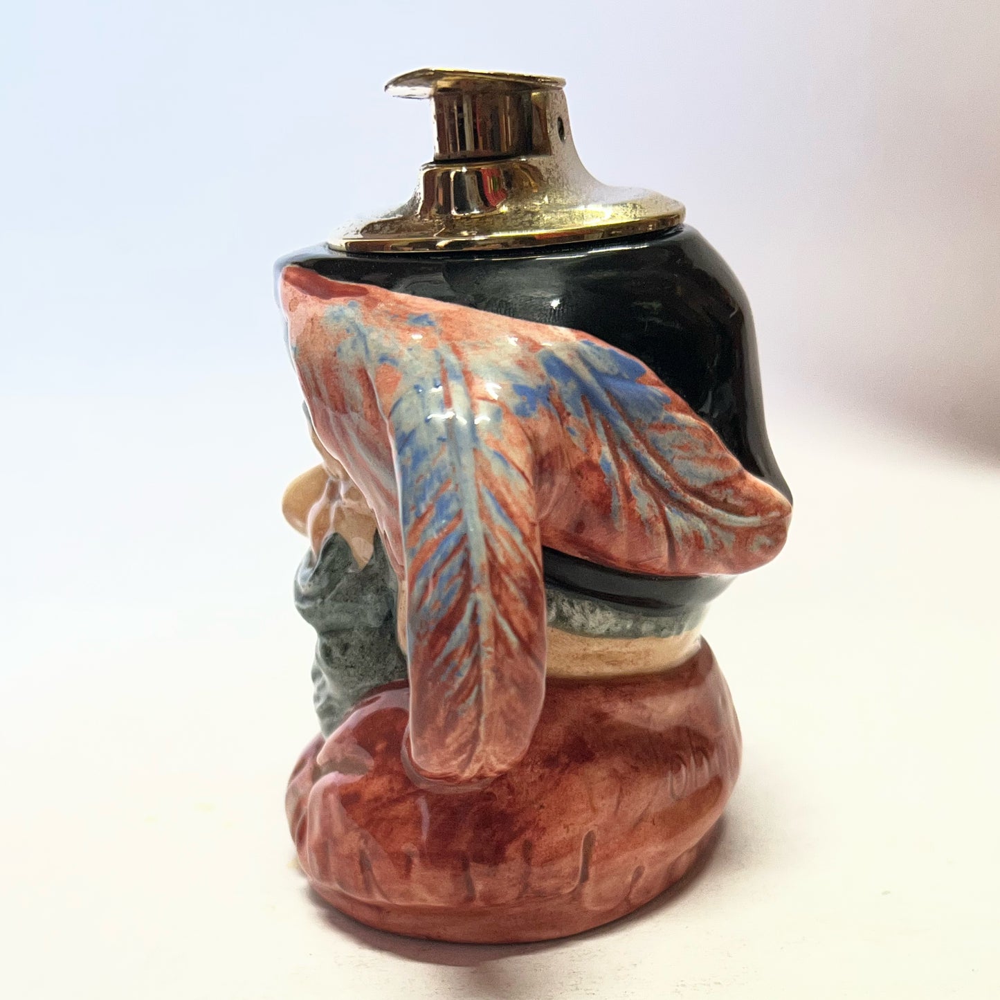 Vintage Royal Doulton Falstaff Toby mug table lighter with Ronson insert