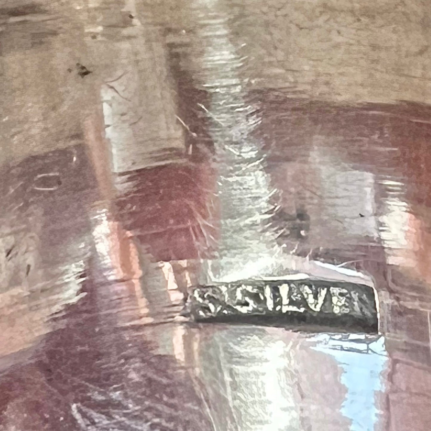 Antique Australian or New Zealand sterling silver napkin ring