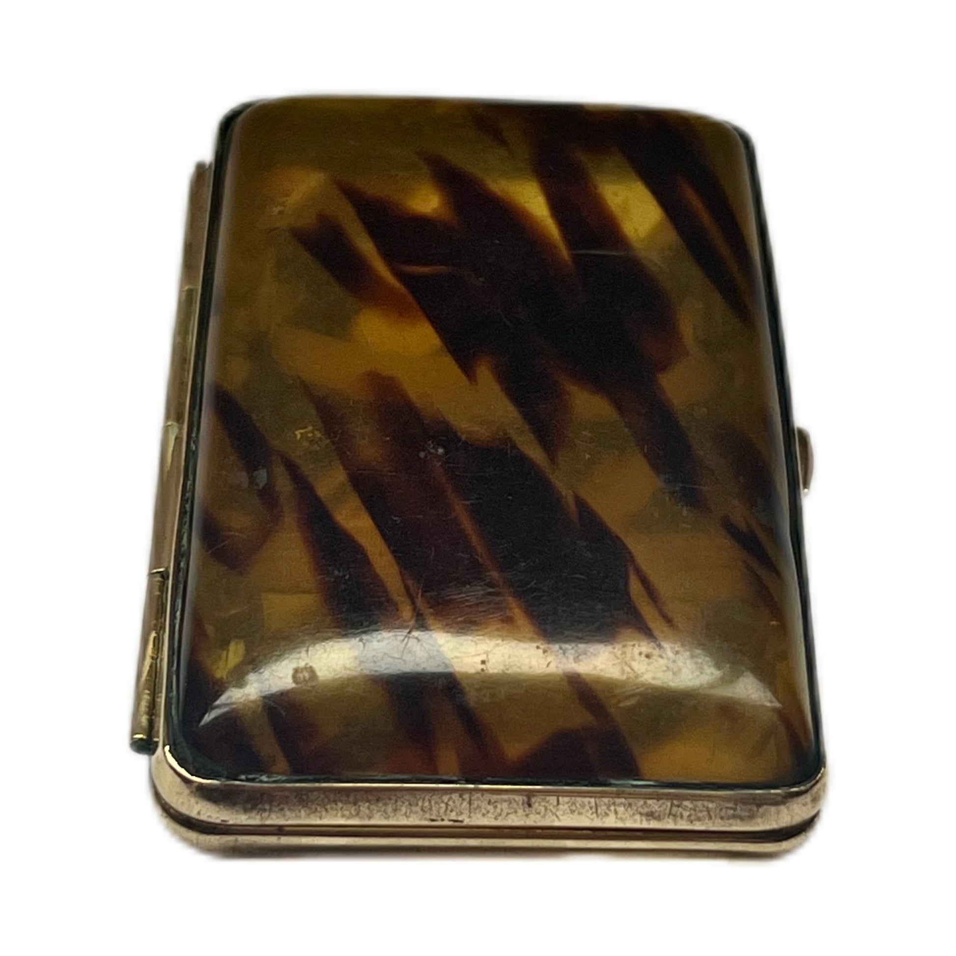 tortoise cigarette case Antique Edwardian to Art Deco faux tortoiseshell celluloid cigarette case tortoise cigarette case Antique Edwardian to Art Deco faux tortoiseshell celluloid cigarette case