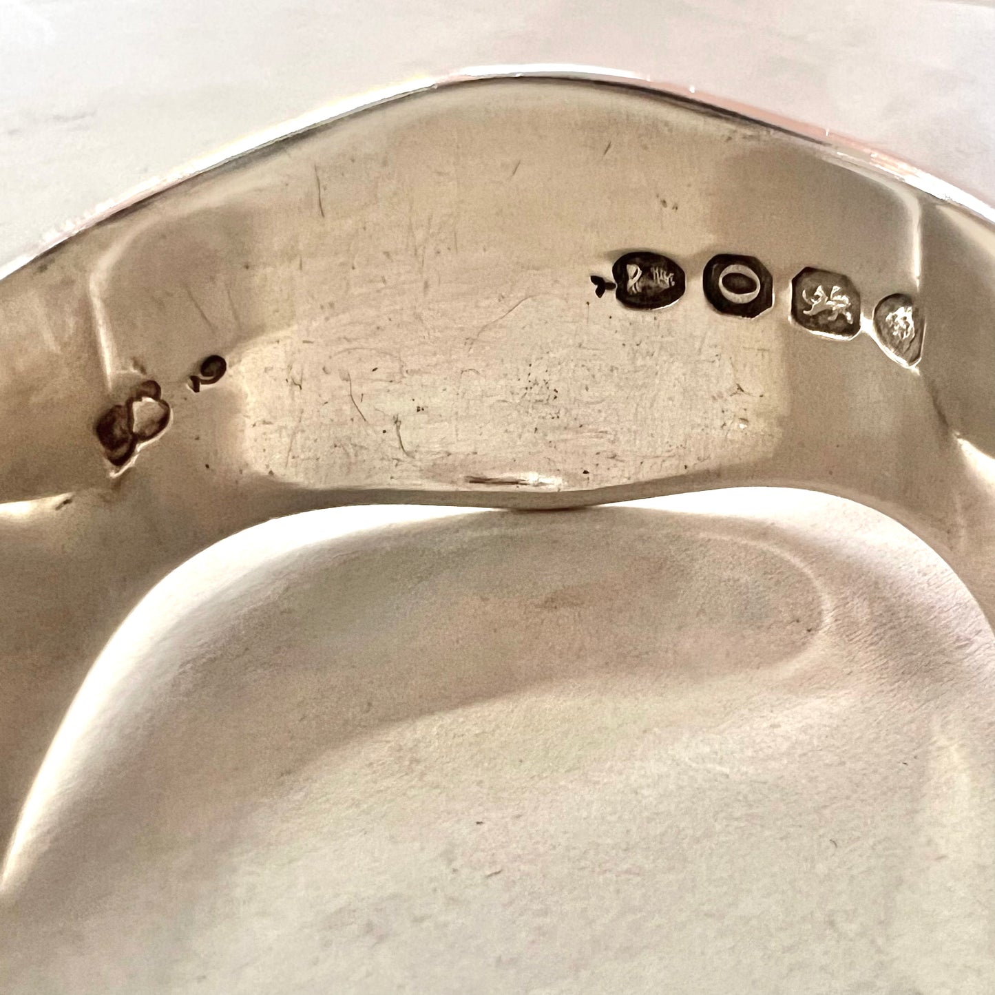 Pair of George IV Kings Pattern sterling silver sugar tongs. London, 1829