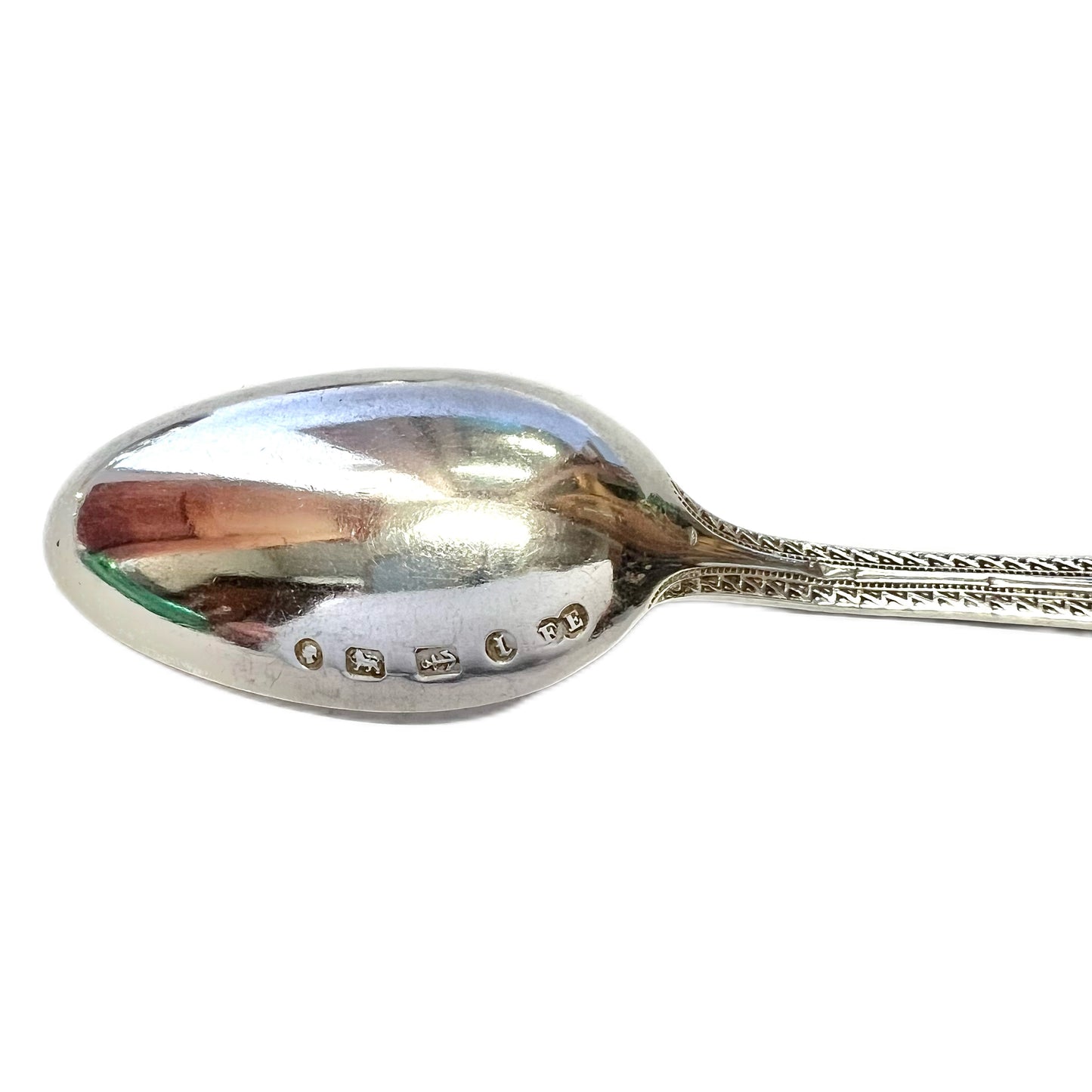 Set of 8 Victorian sterling silver teaspoons by Elkington