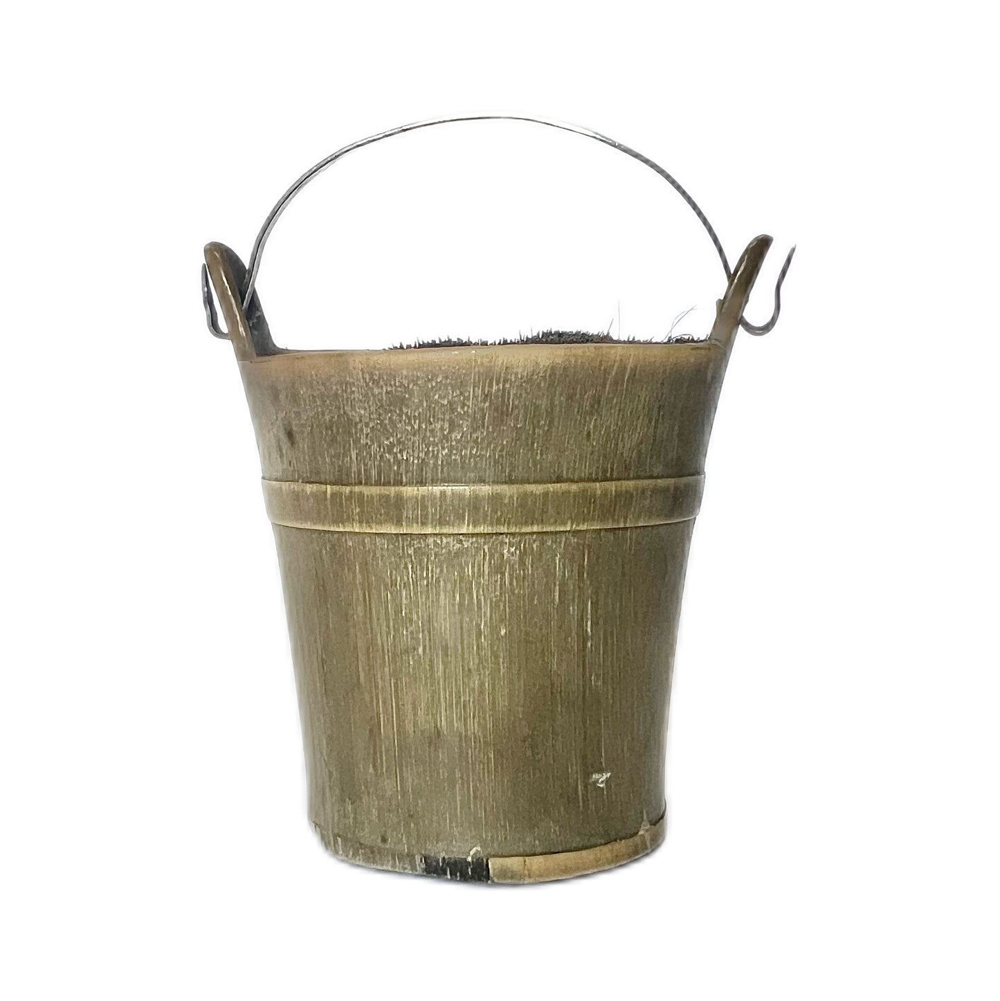 Antique Victorian 19th century pen wipe with sterling silver handle